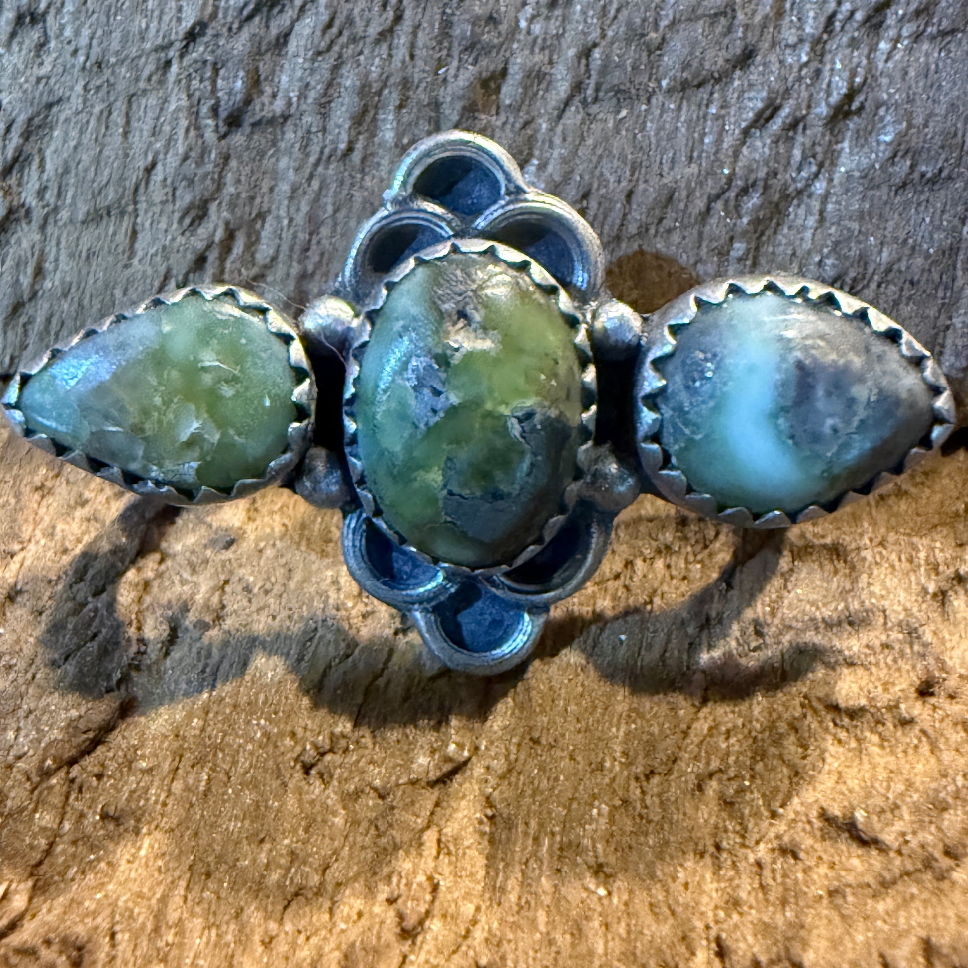 Emerald Valley Turquoise Gemstone Watch Band Charm In Sterling Silver Adjustable Wild West Boho