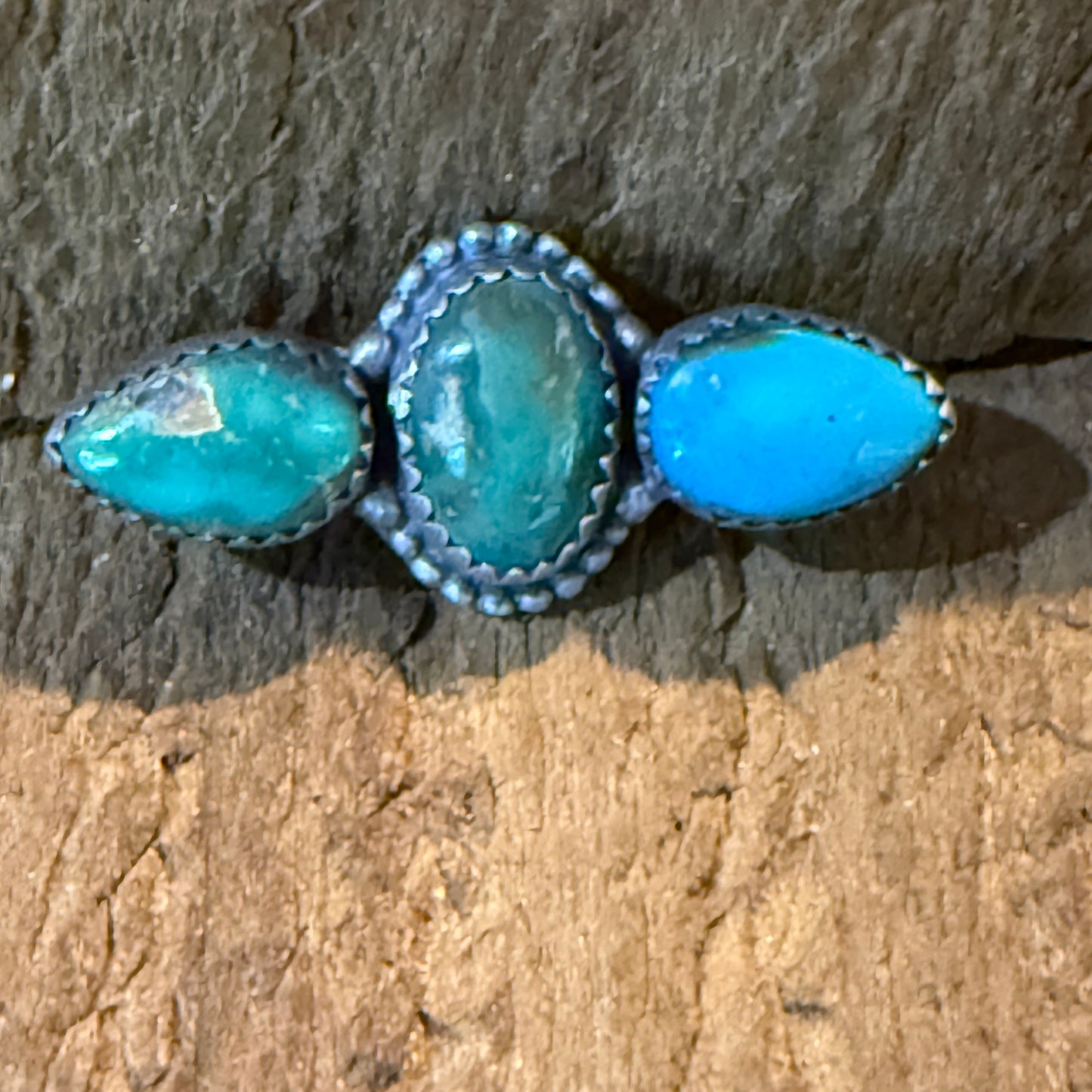 Sonoran Gold Turquoise Gemstone Flex Watch Band Charm Sterling Silver Wild West Boho