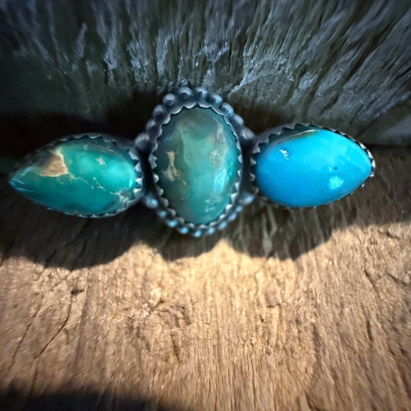 Sonoran Gold Turquoise Gemstone Flex Watch Band Charm Sterling Silver Wild West Boho