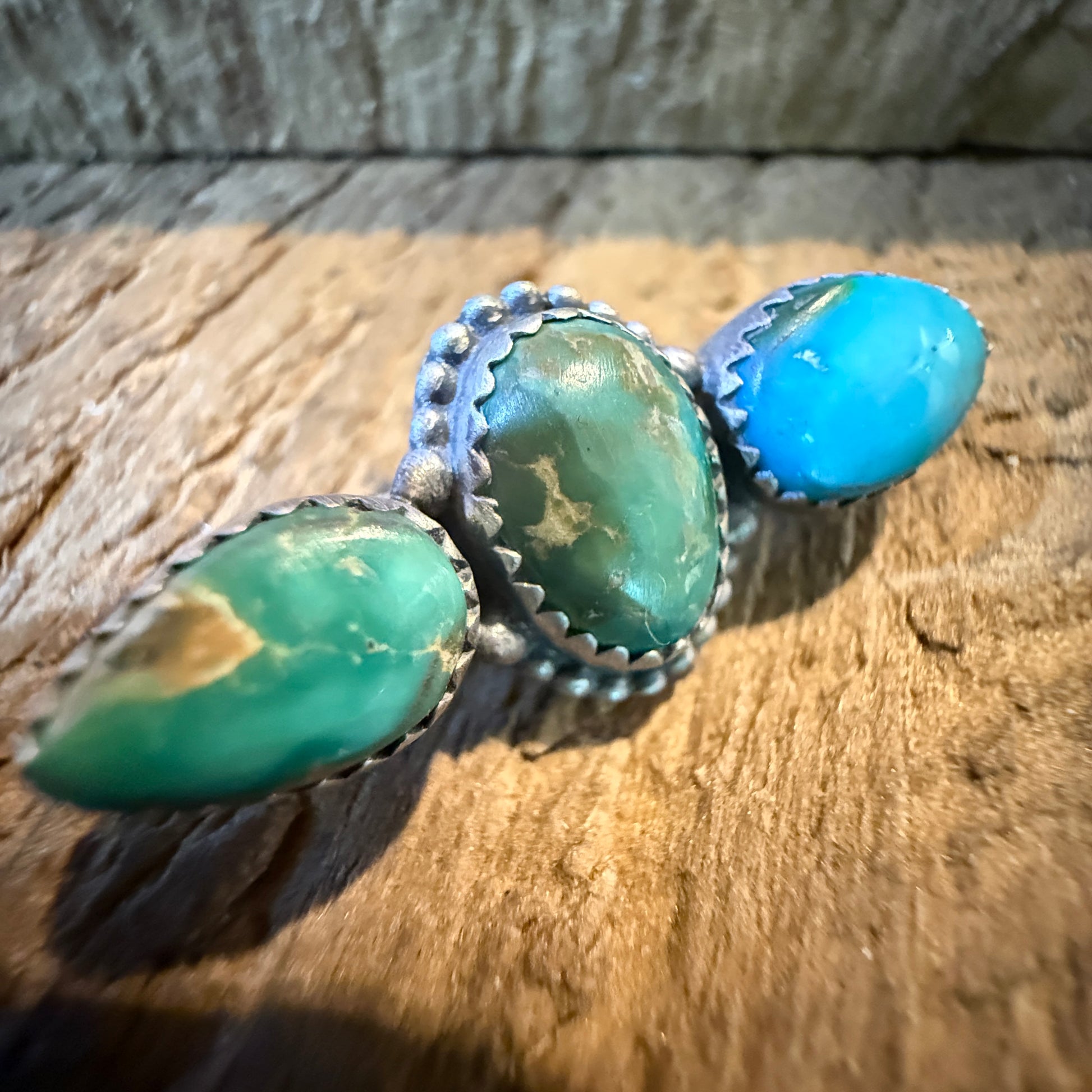 Sonoran Gold Turquoise Gemstone Flex Watch Band Charm Sterling Silver Wild West Boho