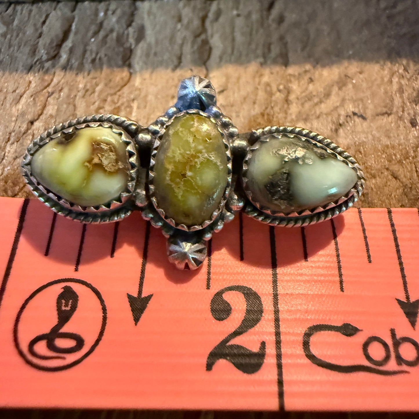 Palomino Turquoise Gemstone Slider Watch Band Charm In Sterling Silver Wild West Boho
