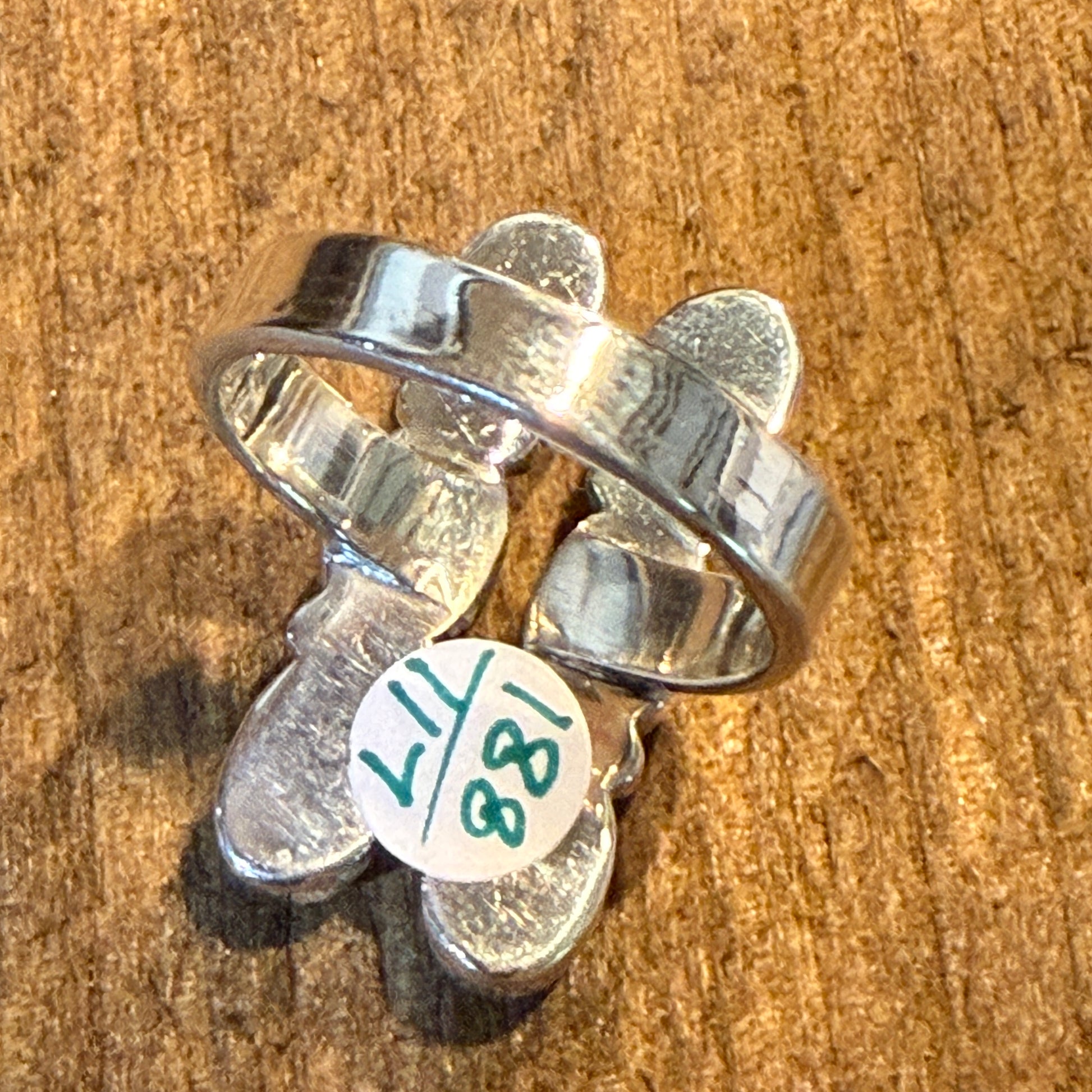 Cotton Candy White Buffalo Dahlia Turquoise Gemstone Adjustable Ring Sterling Wild West Boho