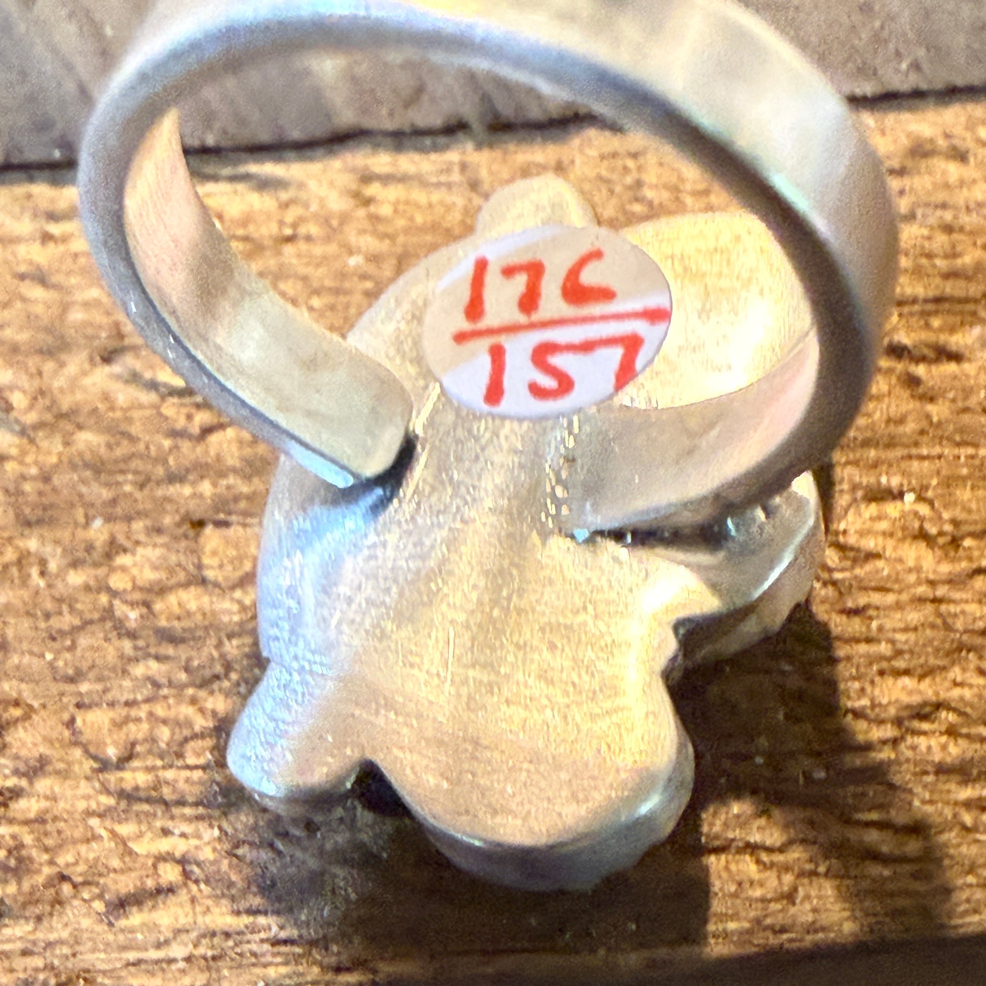 White Water and Palamino Turquoise Four Stone Adjustable Ring Sterling Silver Wild West Boho