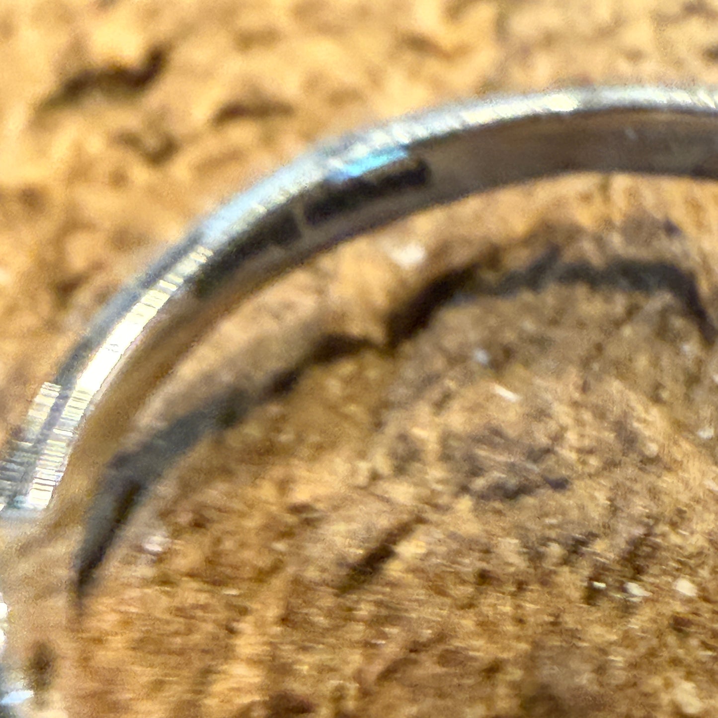 Kingman Turquoise Sterling Silver Stacking Ring Size 6 Wild West Boho
