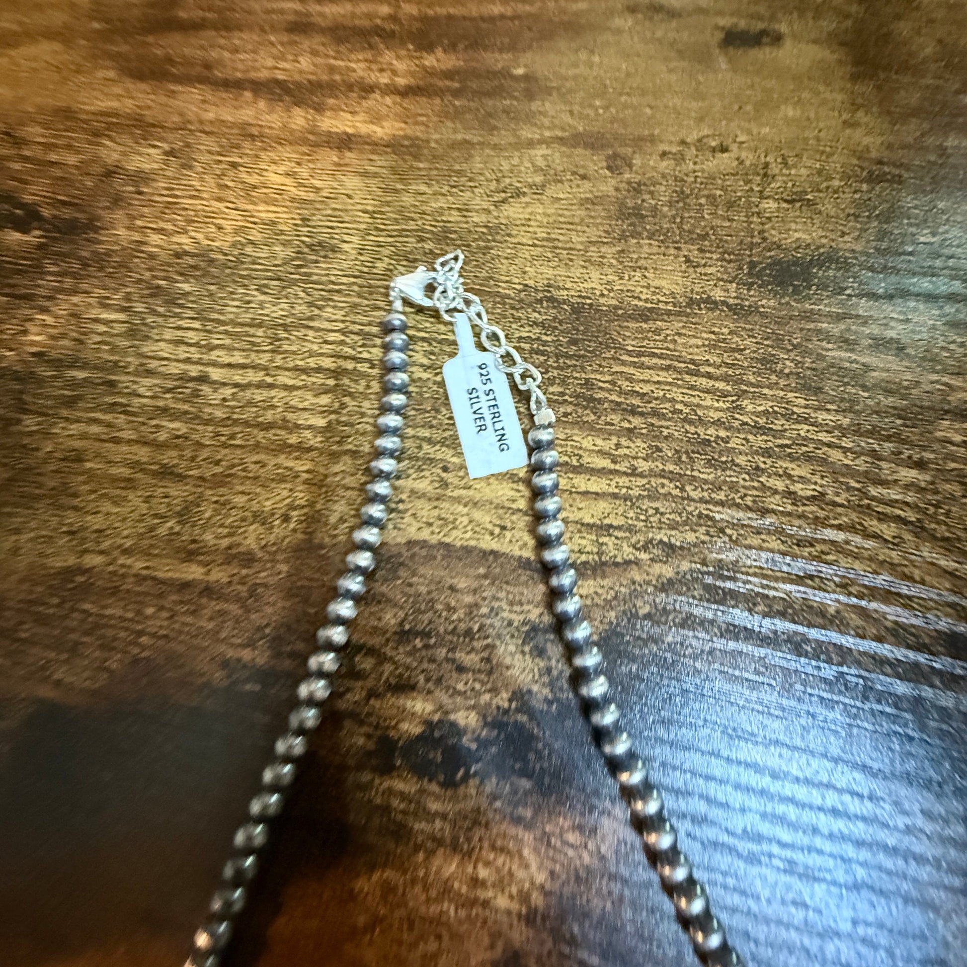 Southwestern Orange Spiny Oyster Gemstone Choker Necklace With 3mm Sterling Silver Beads Wild West Boho