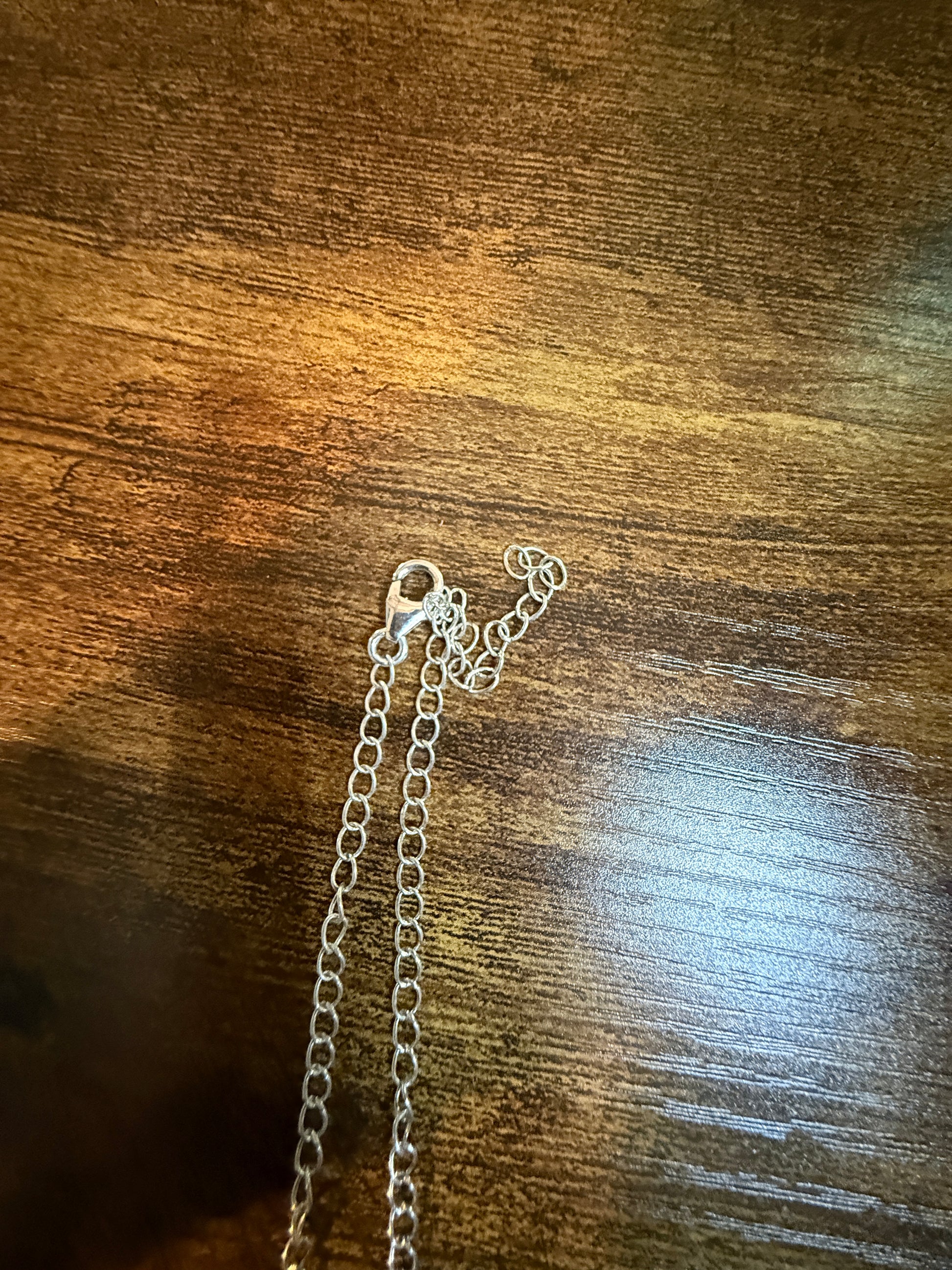 Green Abony and Wildhorse Turquoise Gemstone Lariat Necklace in Sterling Silver Wild West Boho