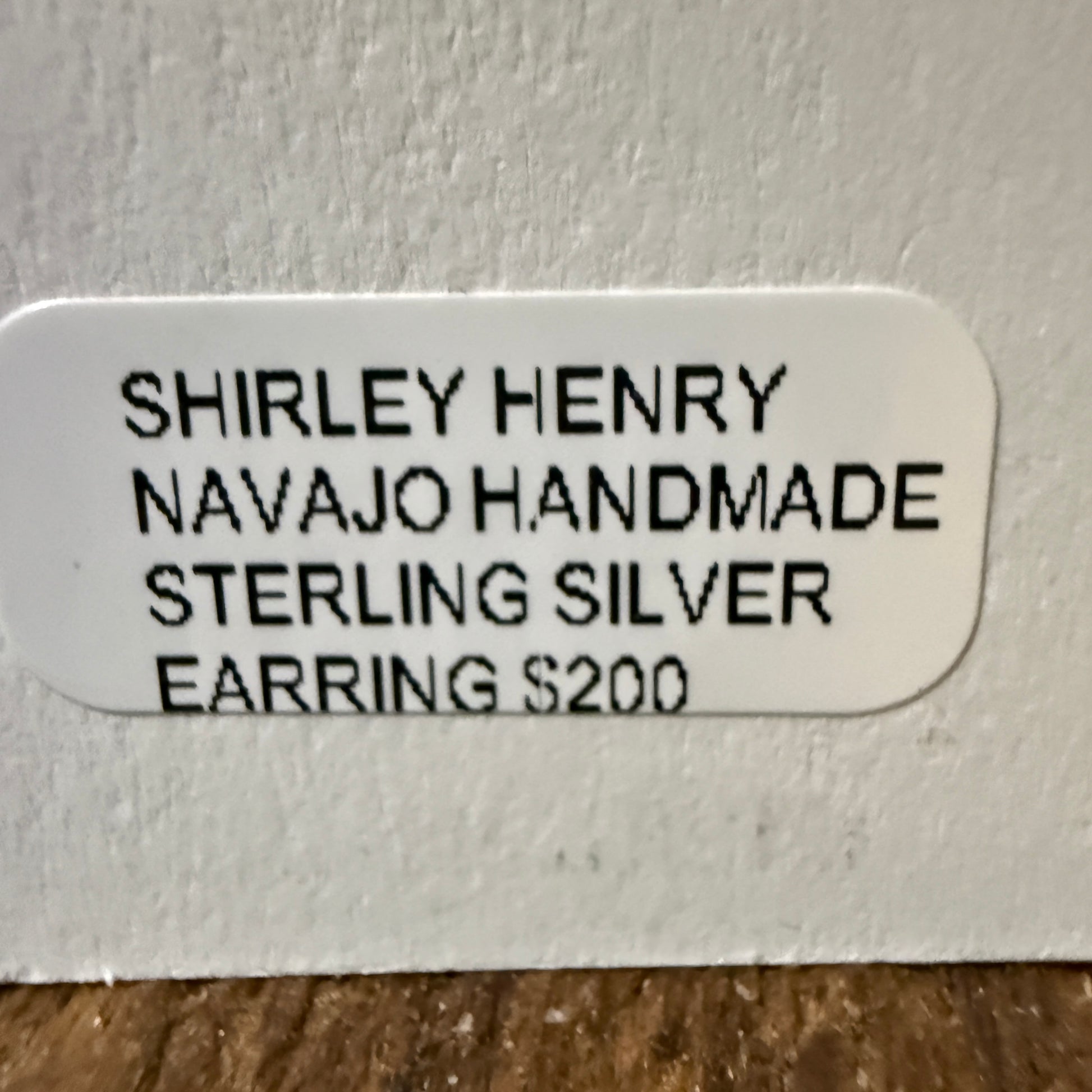 Nava Jo Handmade Shirley Henry Sterling Silver Drop Earrings 1.5 Inch Wild West Boho