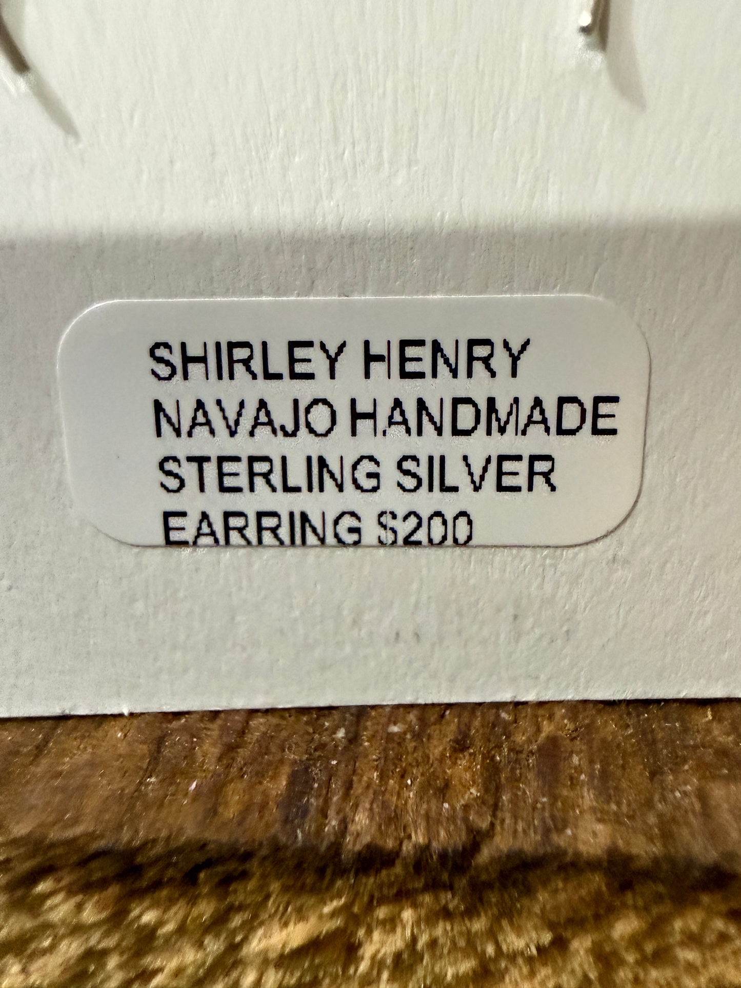 Nava Jo Handmade Shirley Henry Sterling Silver Drop Earrings 1.5 Inch Wild West Boho