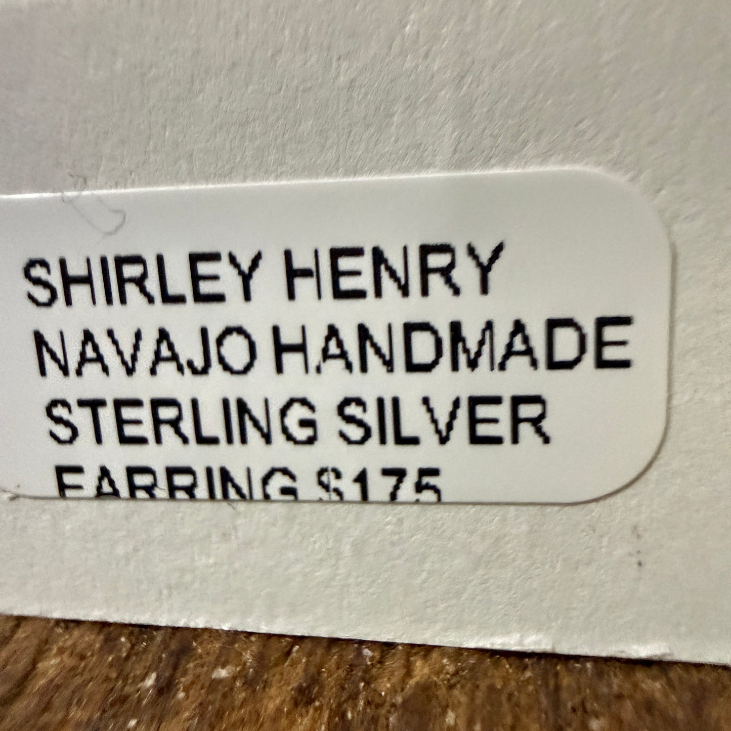 Navajo Handmade Storybook Earrings By Shirley Henry Sterling Silver Wild West Boho