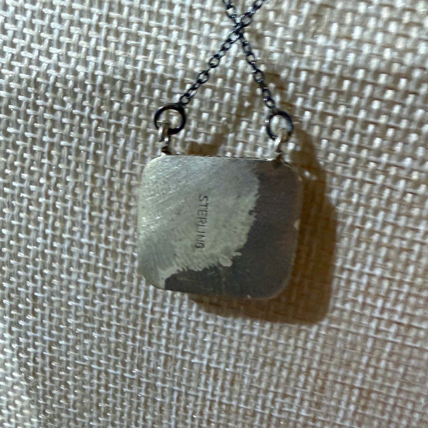 Orange Spiny Oyster Pendant Necklace In Sterling Silver On 18 Inch Chain Wild West Boho