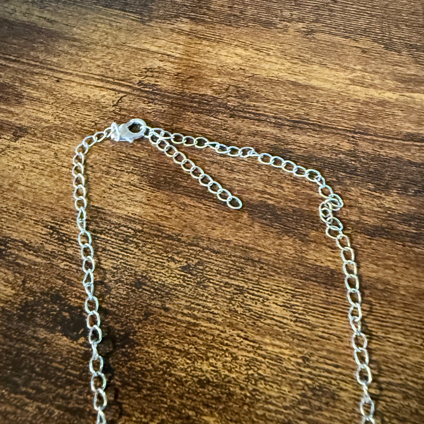 Ithaca Peak Turquoise Gemstone Lariat Hearts Necklace Sterling Silver Wild West Boho