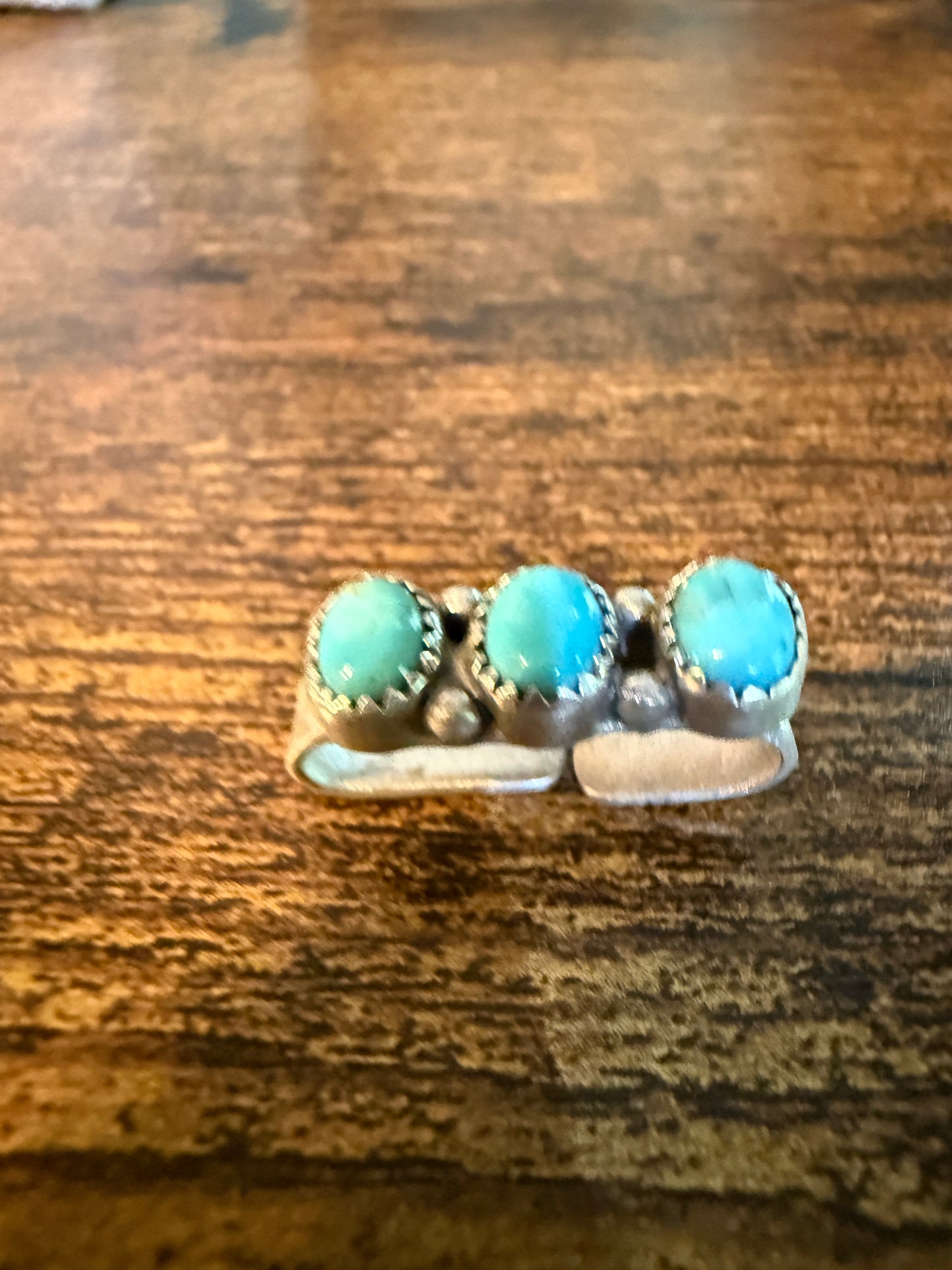Kingman Turquoise Gemstone I-Watch Band Charm, Sterling Silver, Adjustable, 1 Inch Wild West Boho