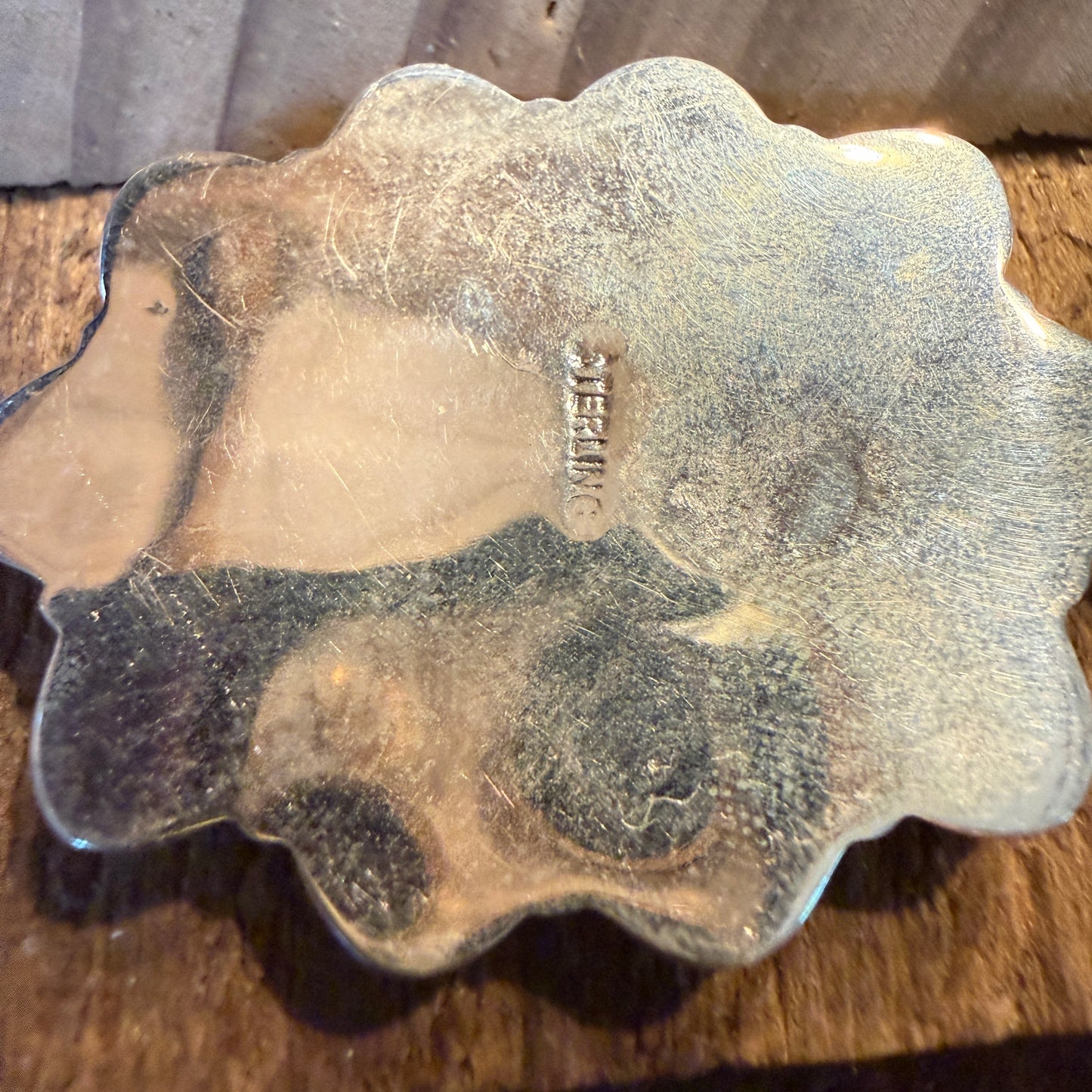 Mojave Turquoise 2.5 Inch Cluster Pendant, Sterling Silver Wild West Boho