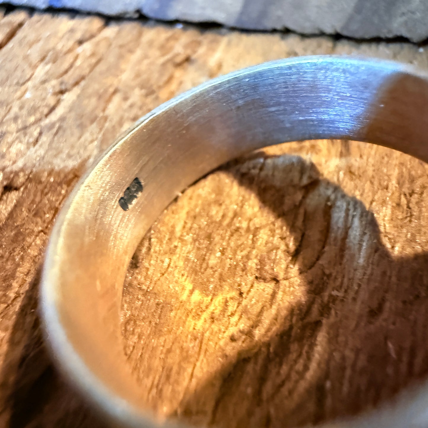 Number 8 Mine Turquoise Gemstone Wide Band Adjustable Ring, Sterling Silver Wild West Boho