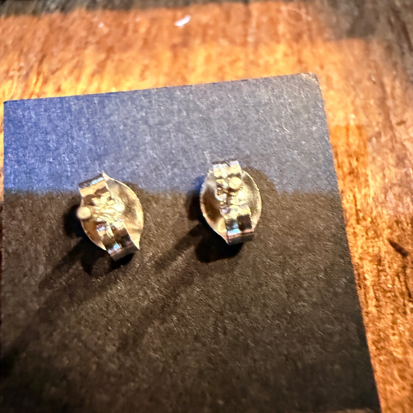 Zuni Handmade Turquoise Tiny Stud Earrings in Sterling Silver Wild West Boho