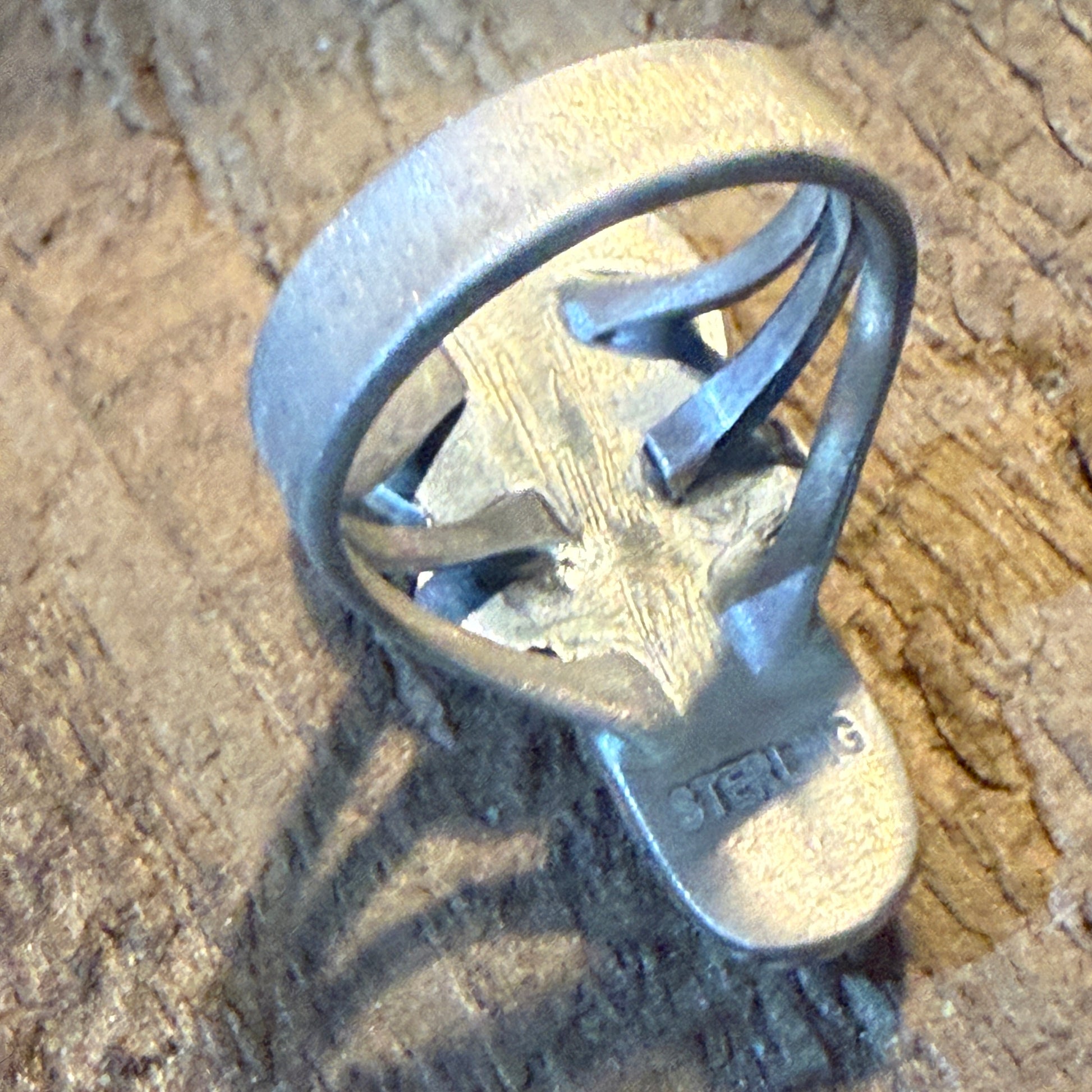 Kingman Turquoise and Mediterranean Coral Size 10 Ring in Sterling Silver Wild West Boho