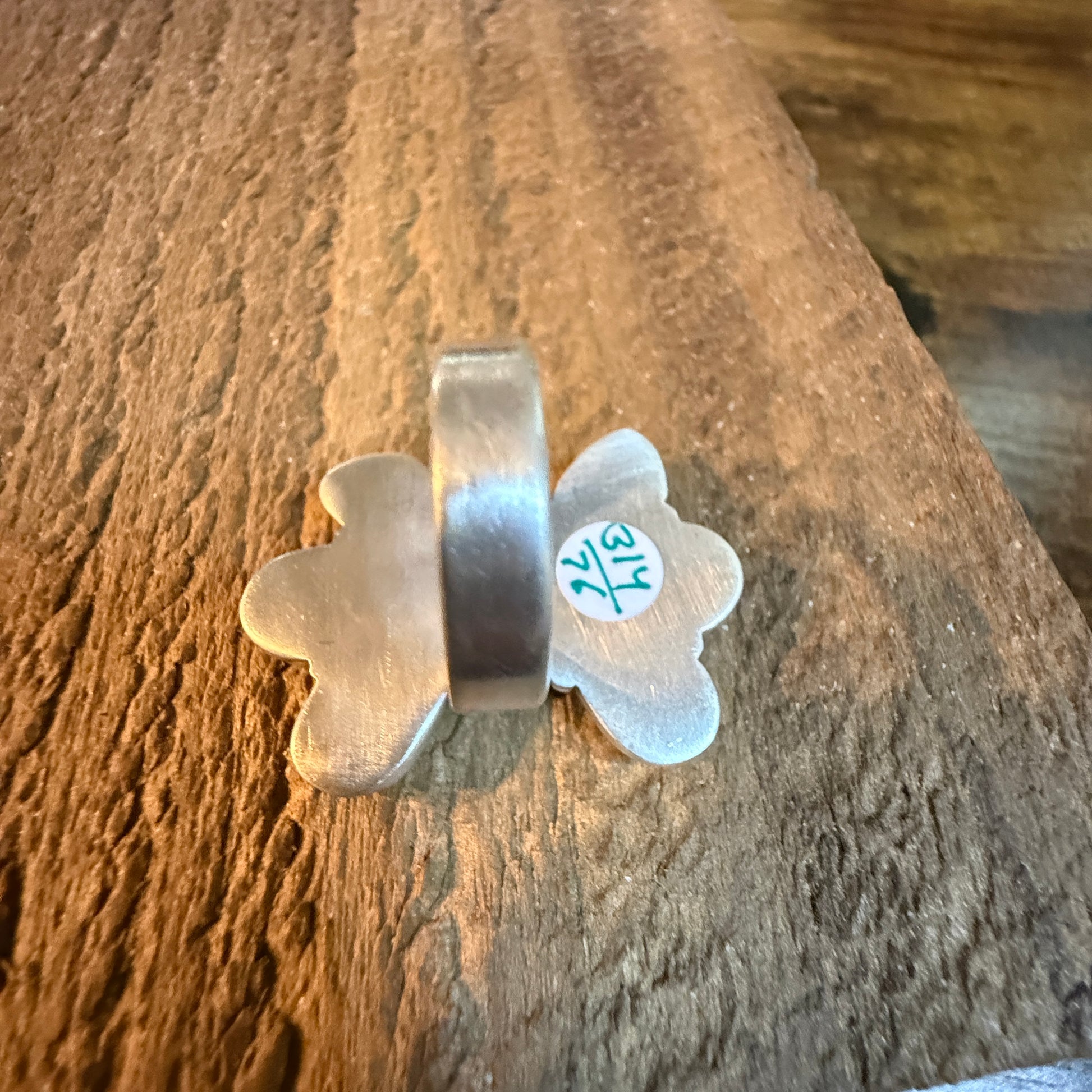 Golden Hills Turquoise Gemstone Oversized Heart Adjustable Ring in Sterling Silver Wild West Boho