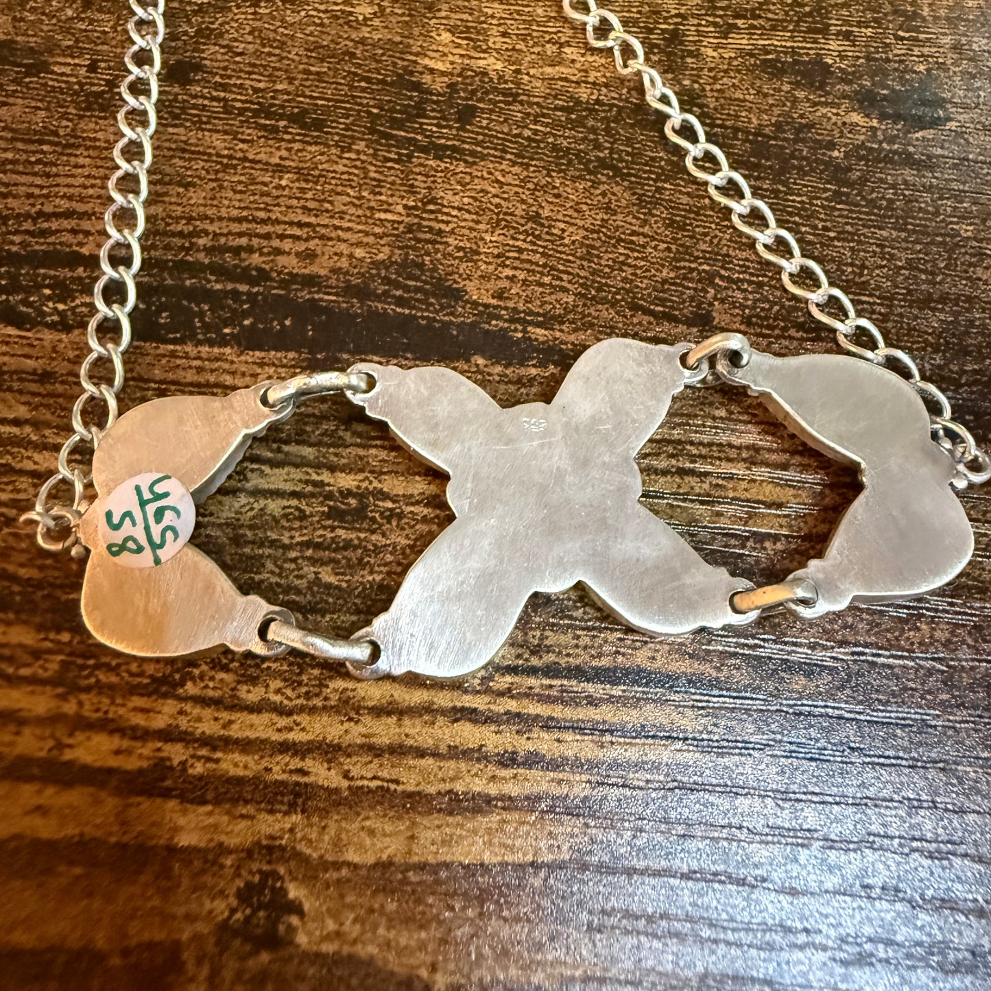 Sonoran Gold Turquoise Gemstone Choker Necklace in Sterling Silver Wild West Boho