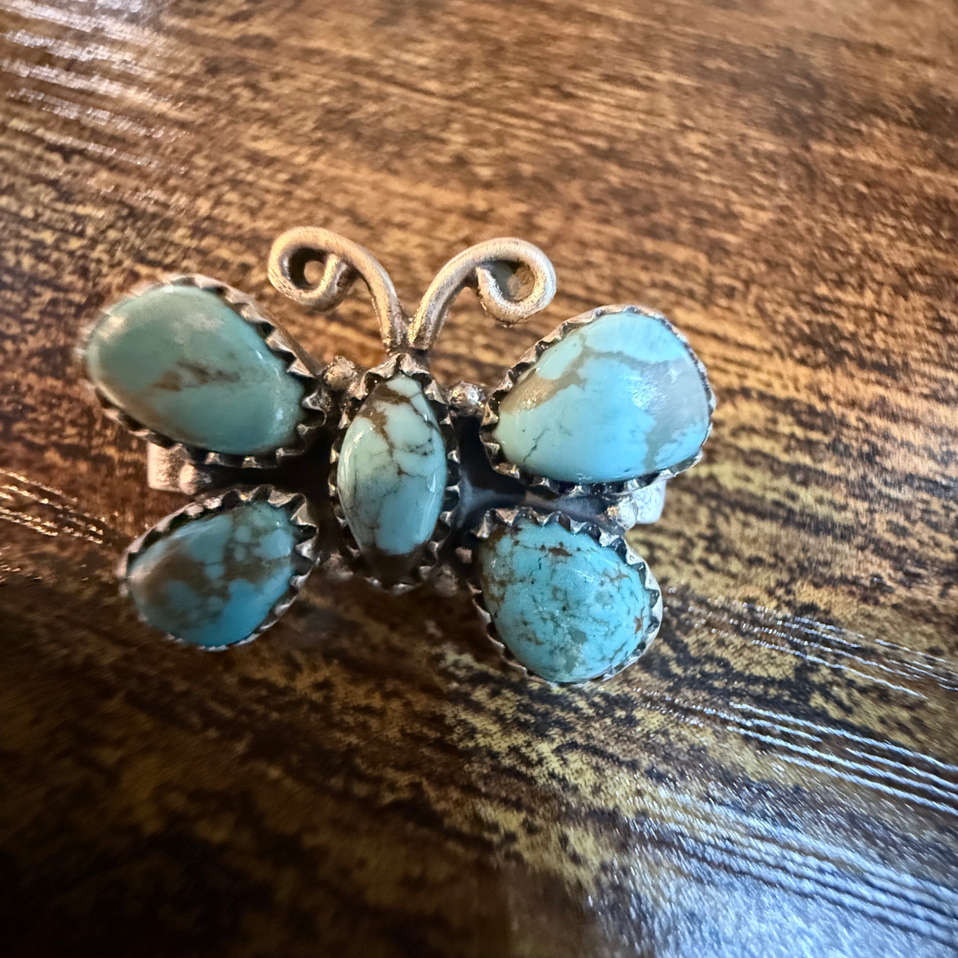 Golden Hills Turquoise Gemstone Apple I-Watch Band Slider Charm in Sterling Silver Wild West Boho