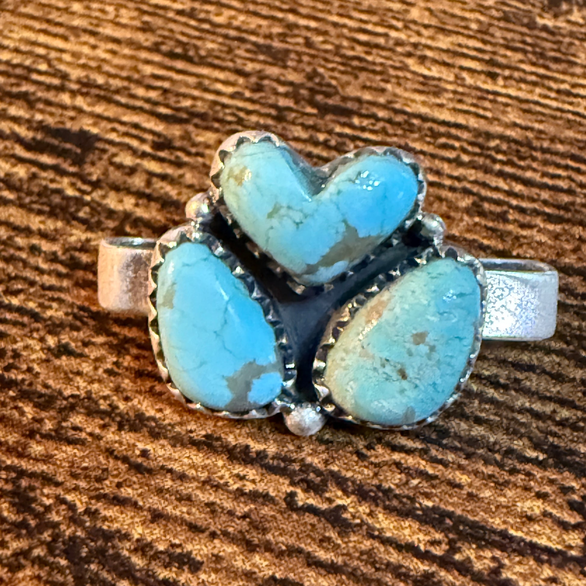 Golden Hills Turquoise Gemstone Apple I-Watch Band Slider Charm in Sterling Silver Wild West Boho