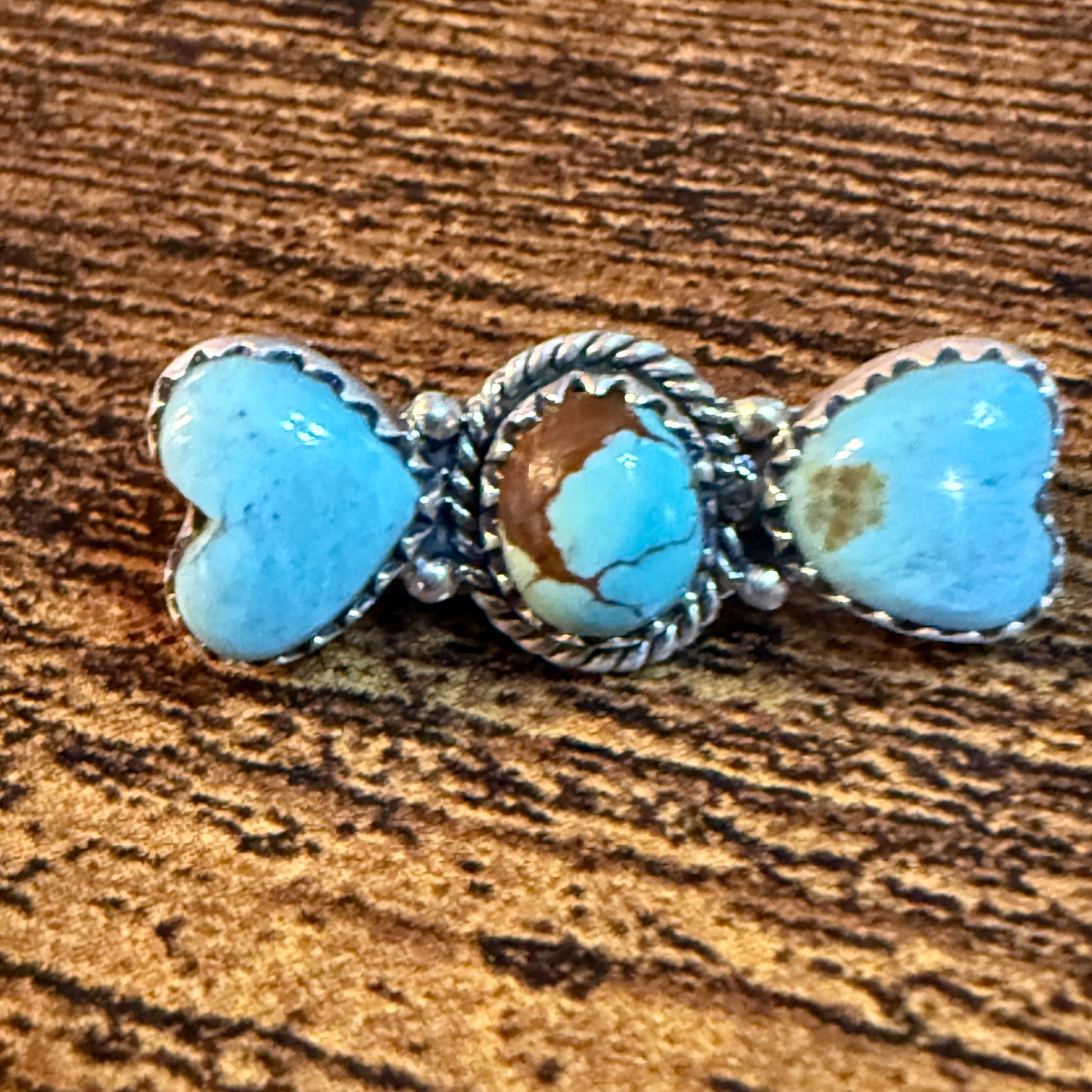 Mine Number 8 Turquoise Gemstone Apple I-Watch Bracelet Charm in Sterling Silver Wild West Boho
