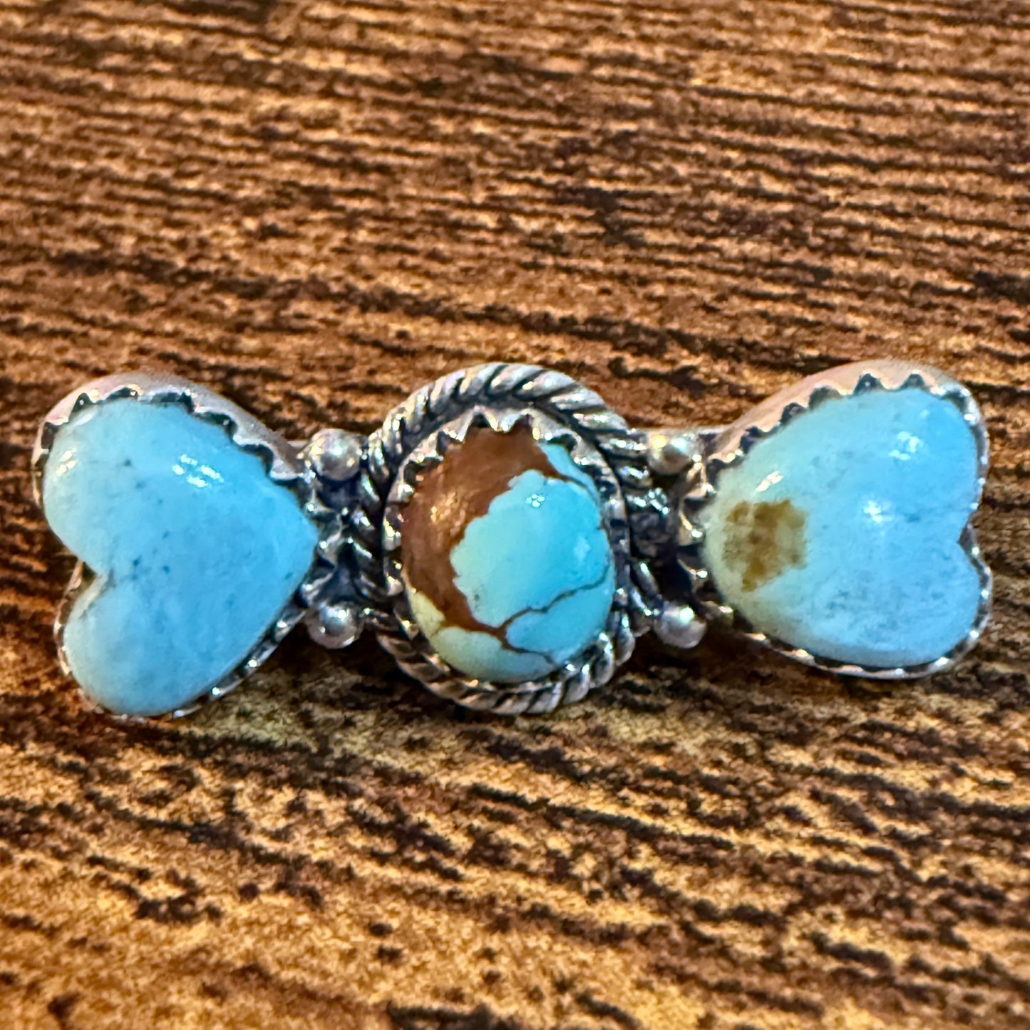 Mine Number 8 Turquoise Gemstone Apple I-Watch Bracelet Charm in Sterling Silver Wild West Boho