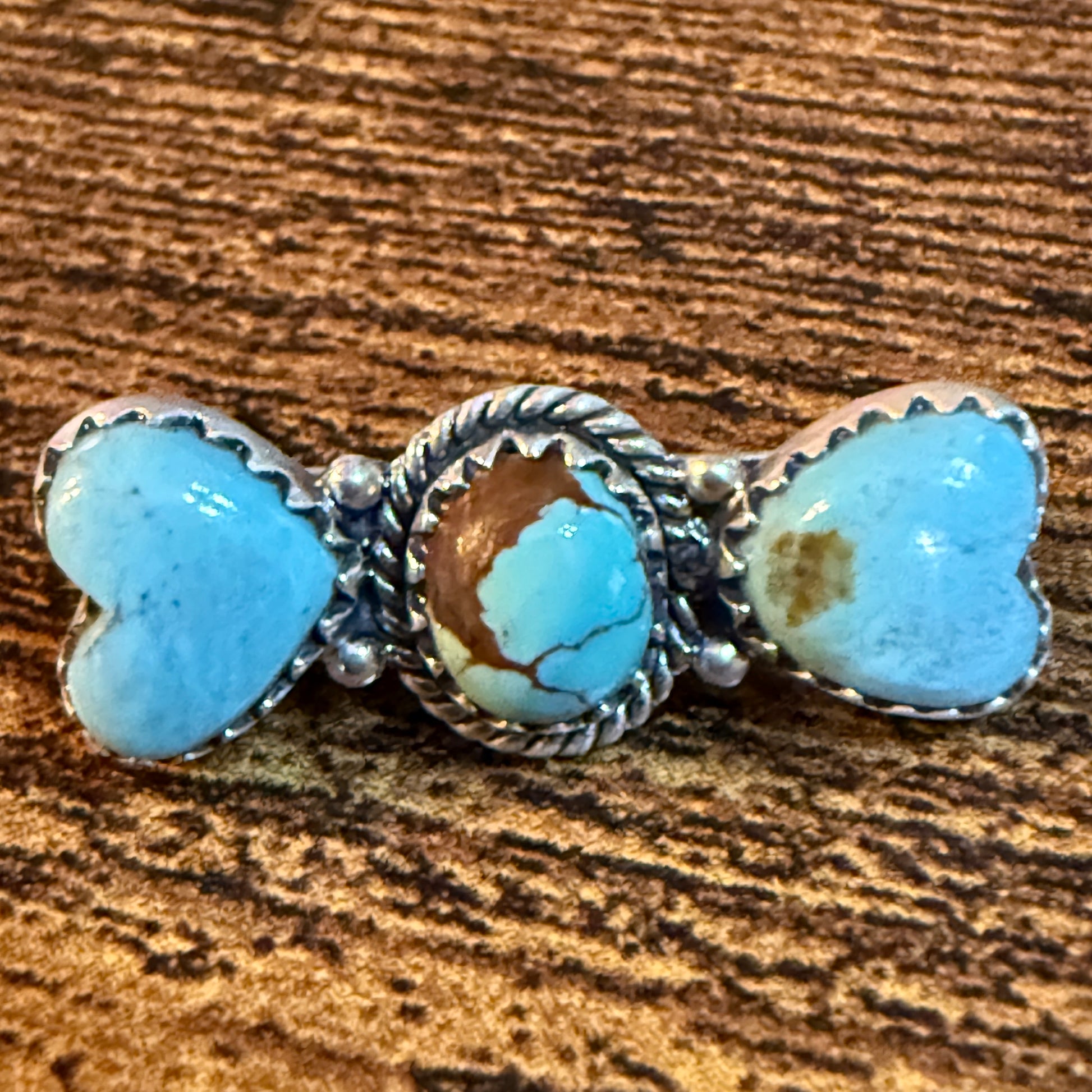 Mine Number 8 Turquoise Gemstone Apple I-Watch Bracelet Charm in Sterling Silver Wild West Boho