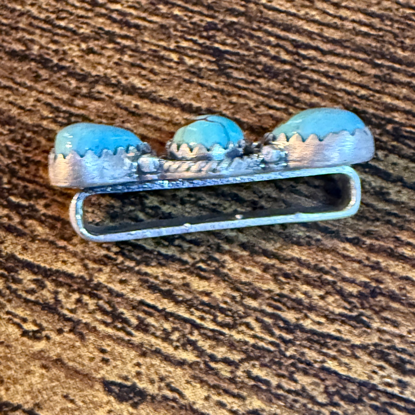Mine Number 8 Turquoise Gemstone Apple I-Watch Bracelet Charm in Sterling Silver Wild West Boho