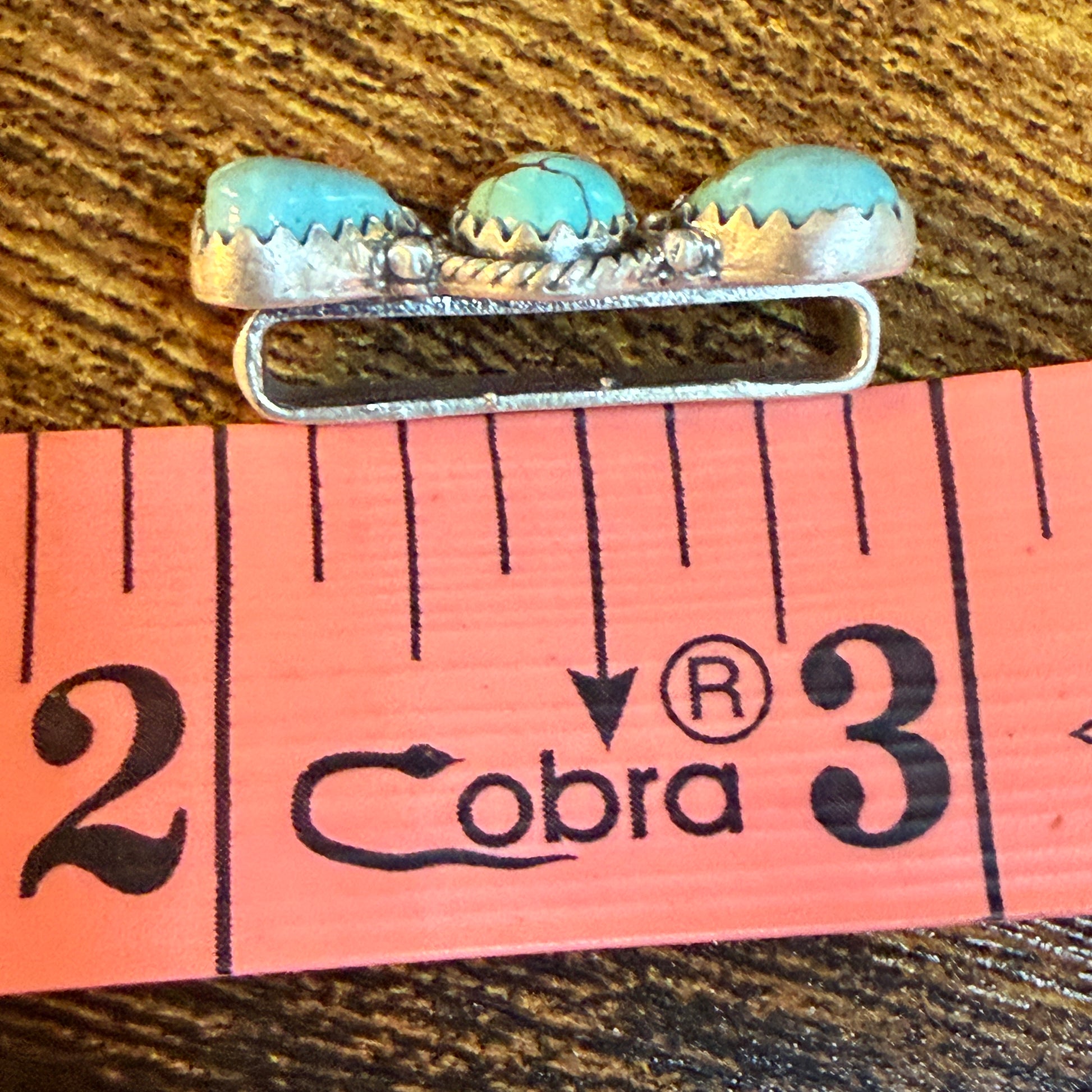 Mine Number 8 Turquoise Gemstone Apple I-Watch Bracelet Charm in Sterling Silver Wild West Boho