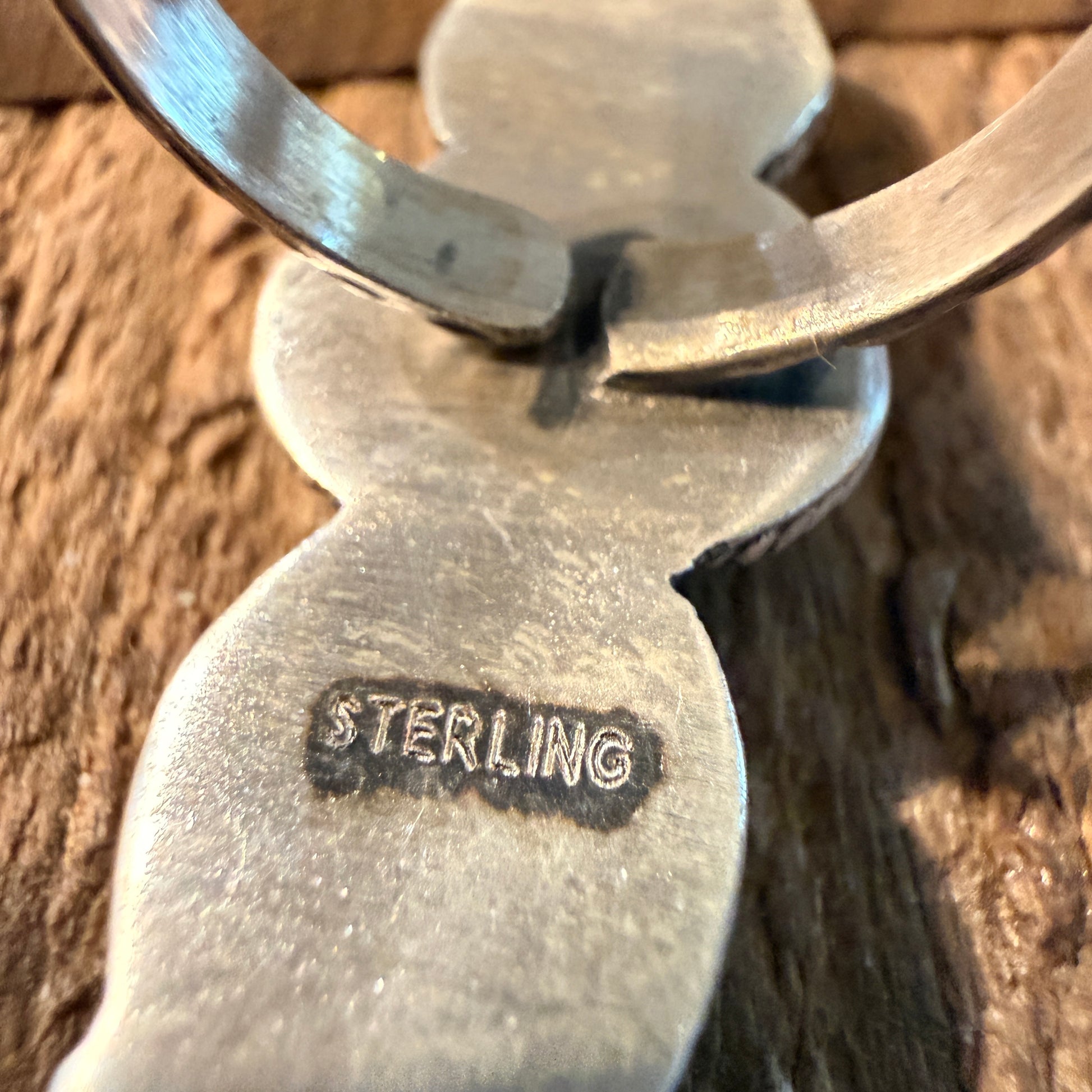 White Water Turquoise Gemstone Adjustable Ring in Sterling Silver Wild West Boho