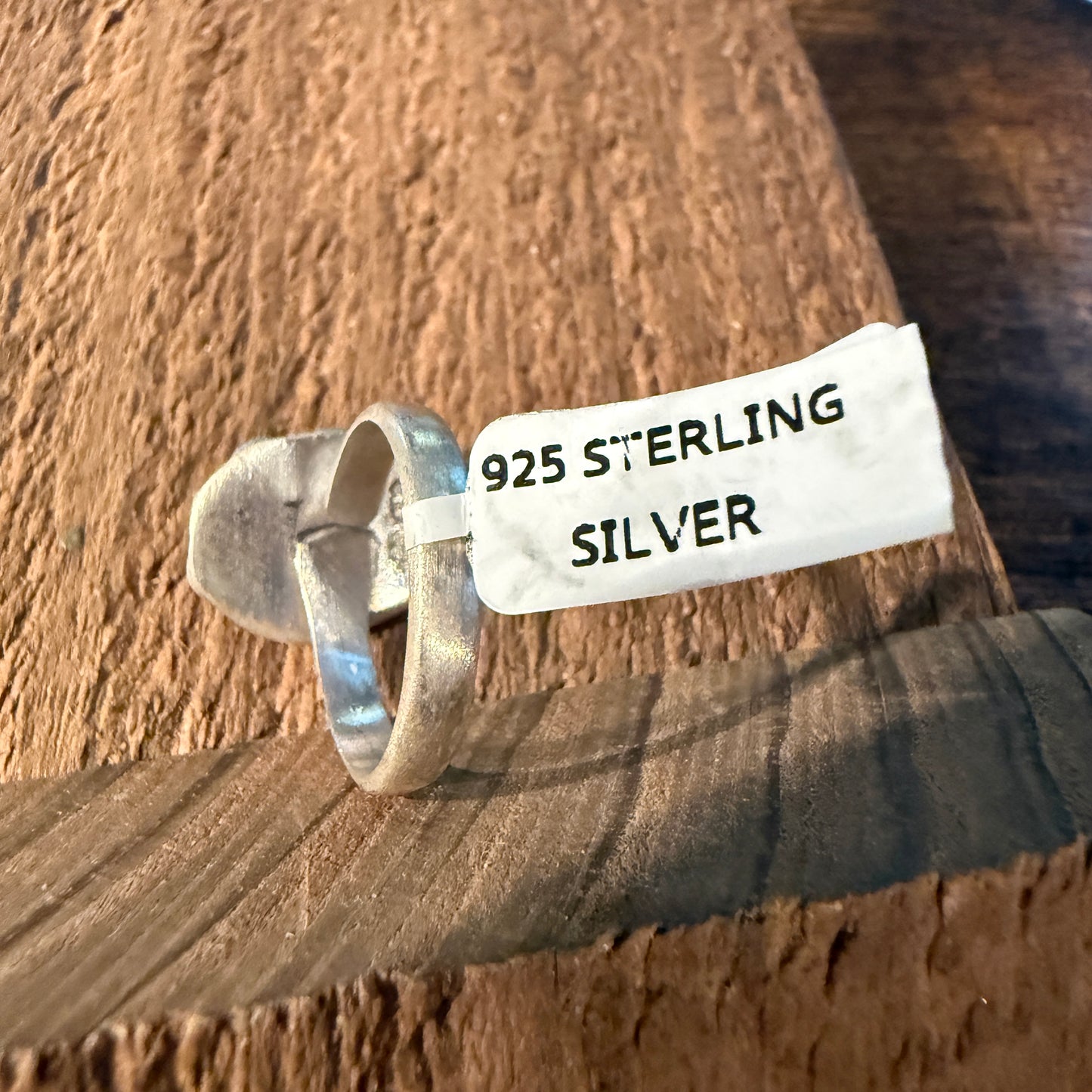 Palomino Turquoise Gemstone Adjustable Ring in Sterling Silver Wild West Boho