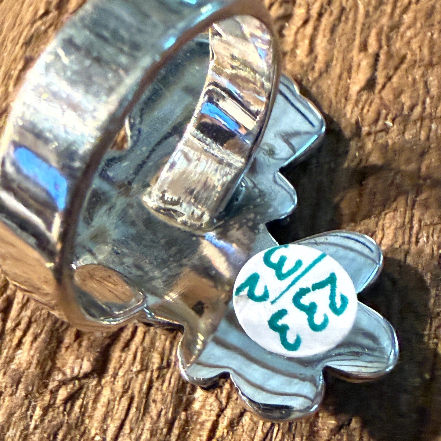 Golden Hills Turquoise Gemstone Thunderbird Adjustable Ring in Sterling Silver Wild West Boho