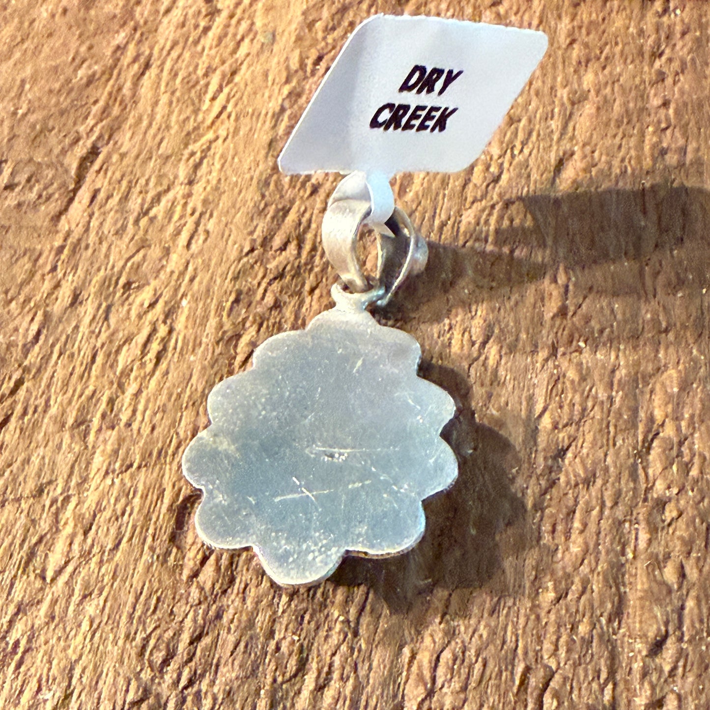 Dry Creek Turquoise Gemstone Pendant in Sterling Silver Wild West Boho