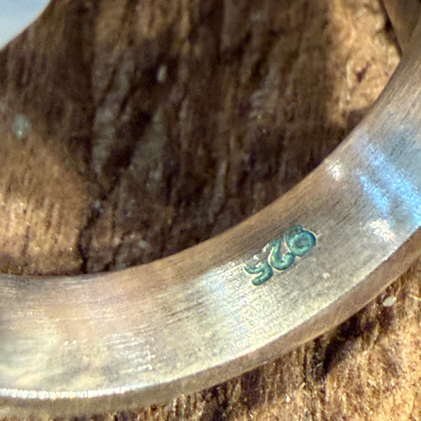 Cotton Candy Turquoise Gemstone Lightning Bolt Adjustable Ring in Sterling Silver Wild West Boho