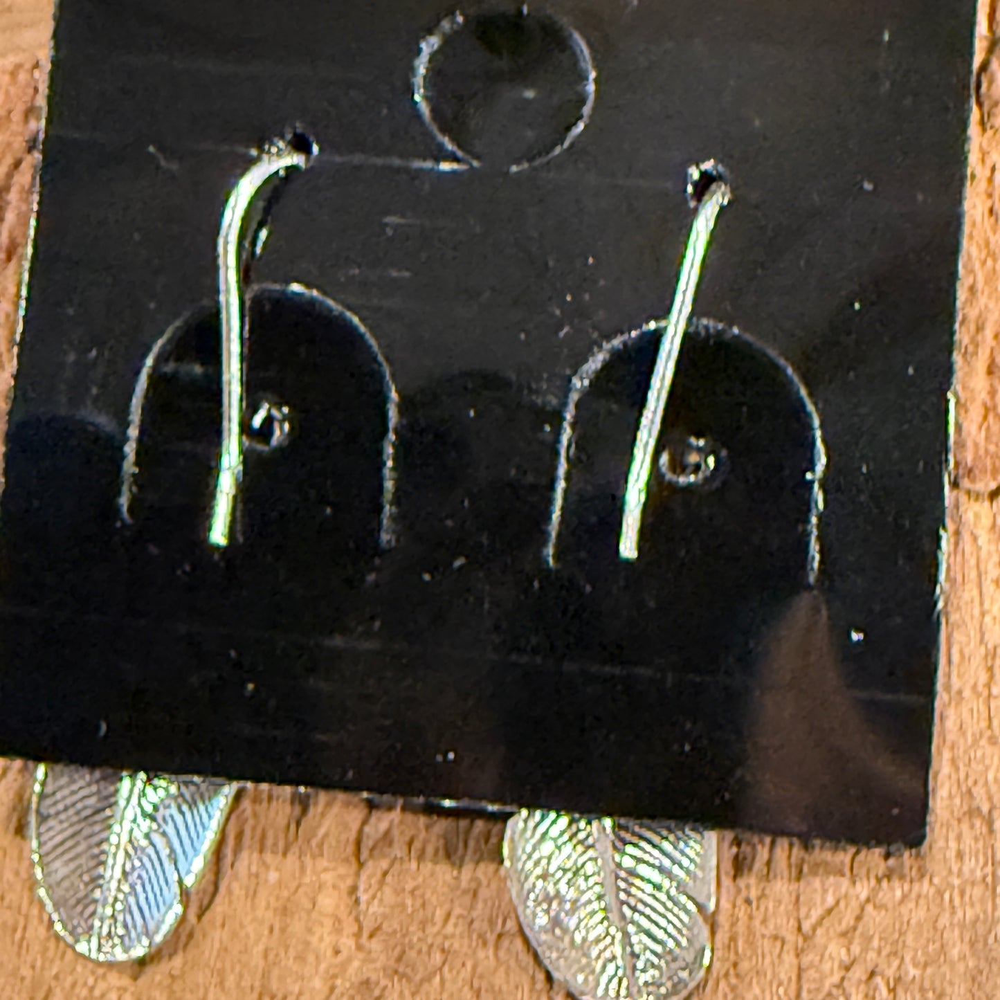 Feather Dangle Wire Earrings in Sterling Silver Wild West Boho