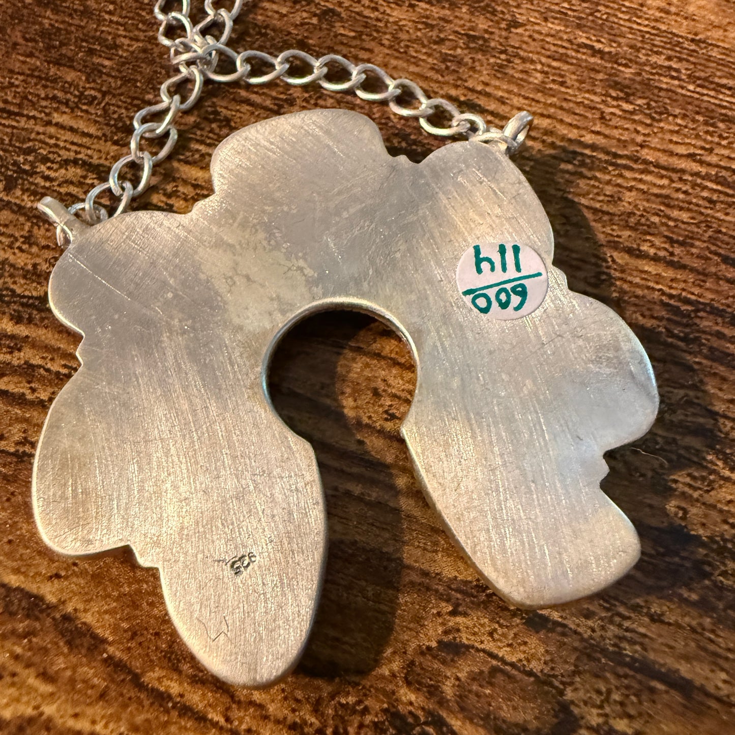 Pilot Mountain Turquoise Gemstone 20 Inch Naja Necklace in Sterling Silver Wild West Boho