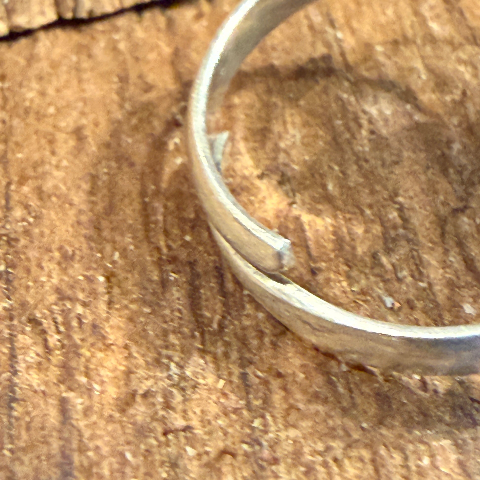Kingman Turquoise Gemstone Adjustable Ring in Sterling Silver Wild West Boho