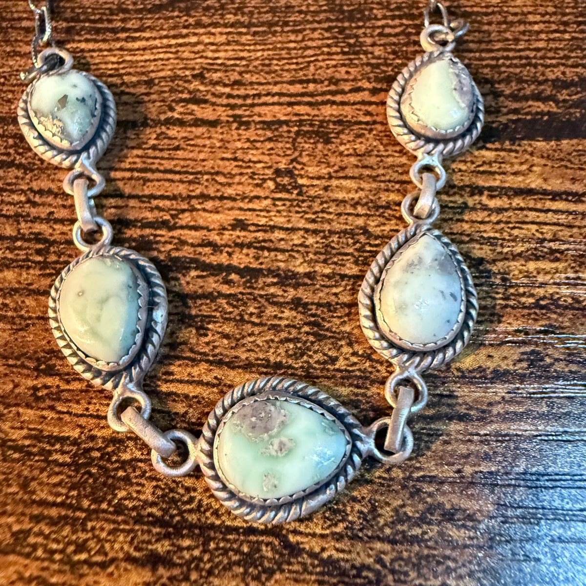 Paloma Turquoise Gemstone 16 Inch Choker Necklace in Sterling Silver Wild West Boho
