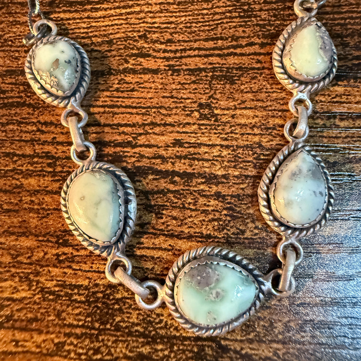 Paloma Turquoise Gemstone 16 Inch Choker Necklace in Sterling Silver Wild West Boho