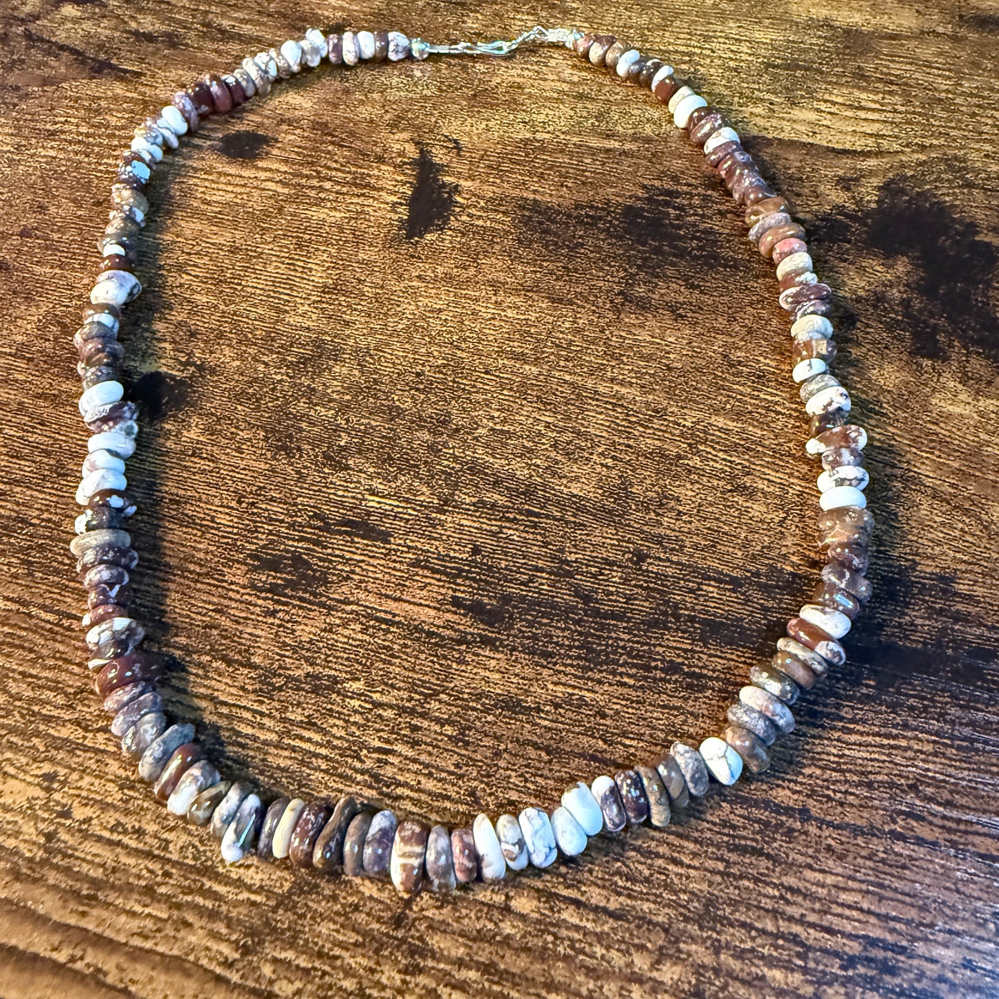 Nevada Wild Horse Gemstone Native Handmade Tiffany Garcia Bead Necklace Wild West Boho