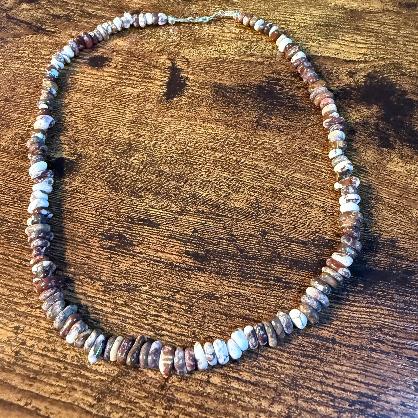 Nevada Wild Horse Gemstone Native Handmade Tiffany Garcia Bead Necklace Wild West Boho
