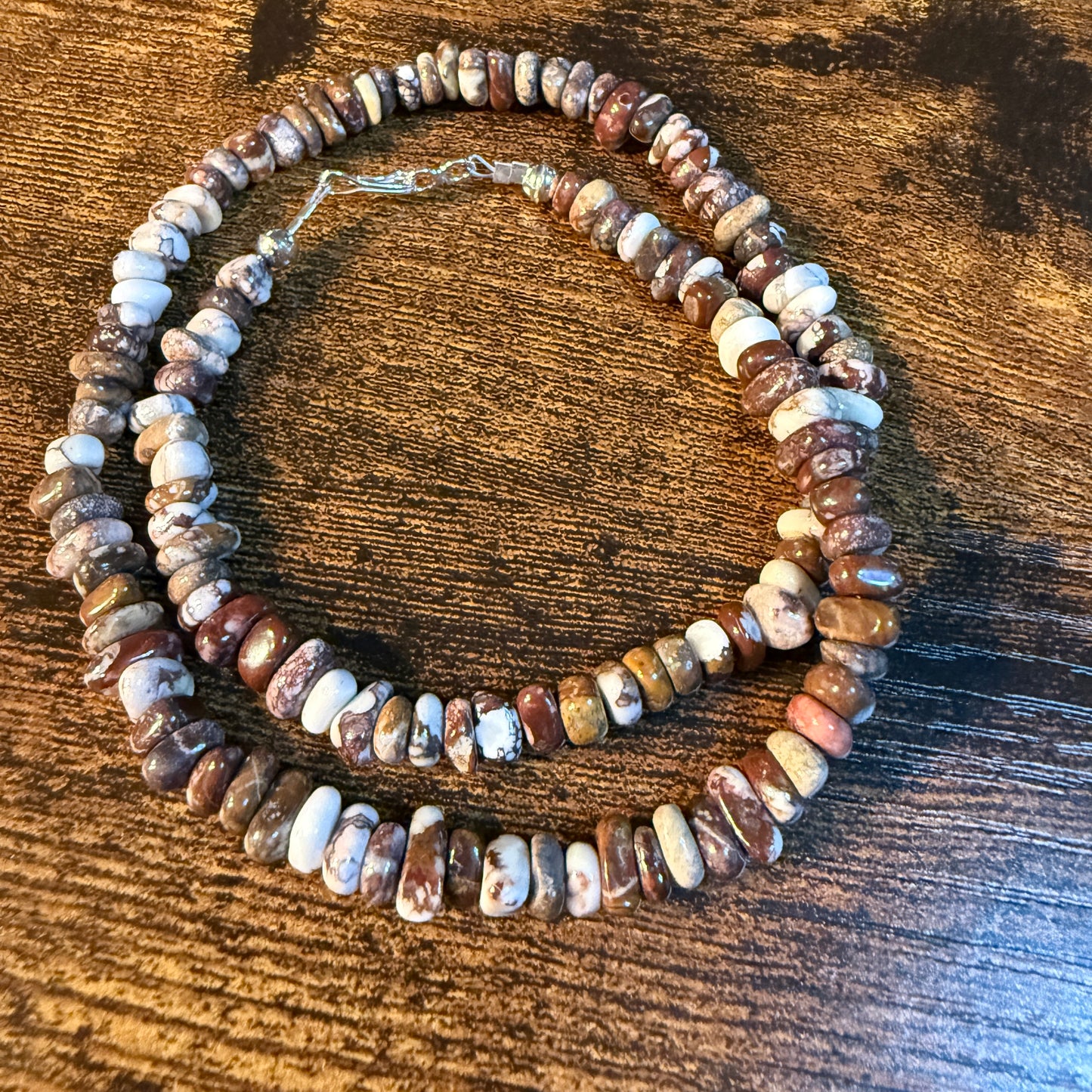Nevada Wild Horse Gemstone Native Handmade Tiffany Garcia Bead Necklace Wild West Boho