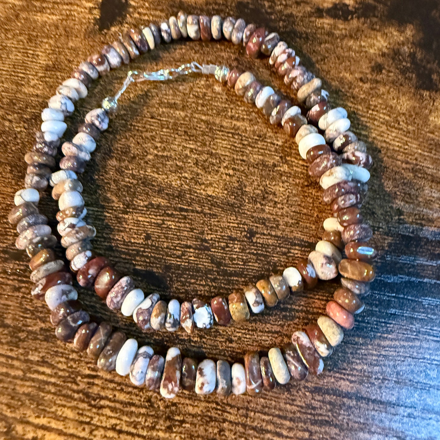 Nevada Wild Horse Gemstone Native Handmade Tiffany Garcia Bead Necklace Wild West Boho
