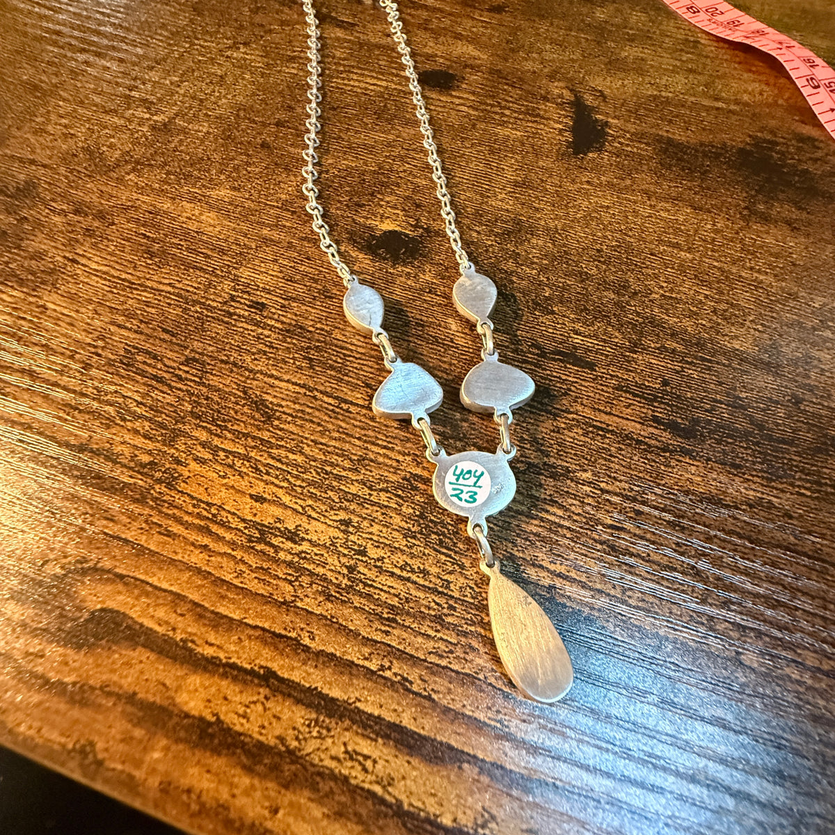 Sierra Bella Turquoise Gemstone Lariat Necklace in Sterling Silver Wild West Boho