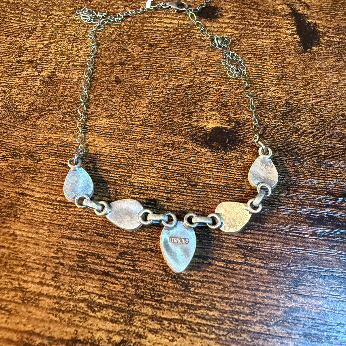 Palomino Turquoise Gemstone 20 Inch Choker Necklace in Sterling Silver Wild West Boho