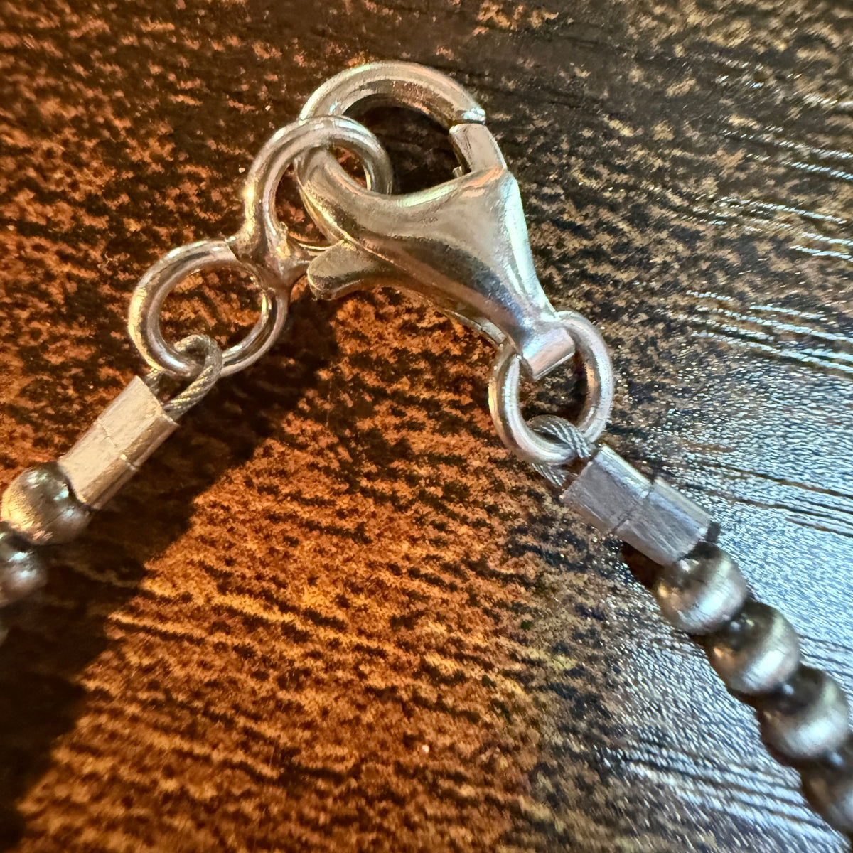Graduated Desert Pearl Choker Necklace 3-6mm in Sterling Silver Wild West Boho