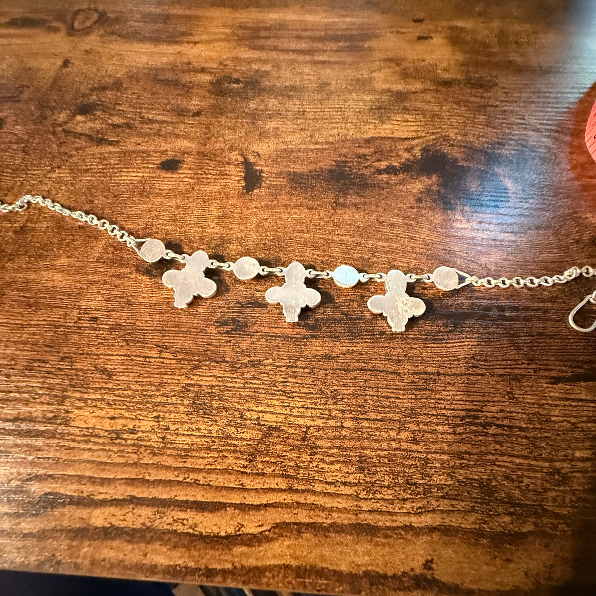 Queen Pink Conch 14 Inch Floral Choker Necklace in Sterling Silver Wild West Boho