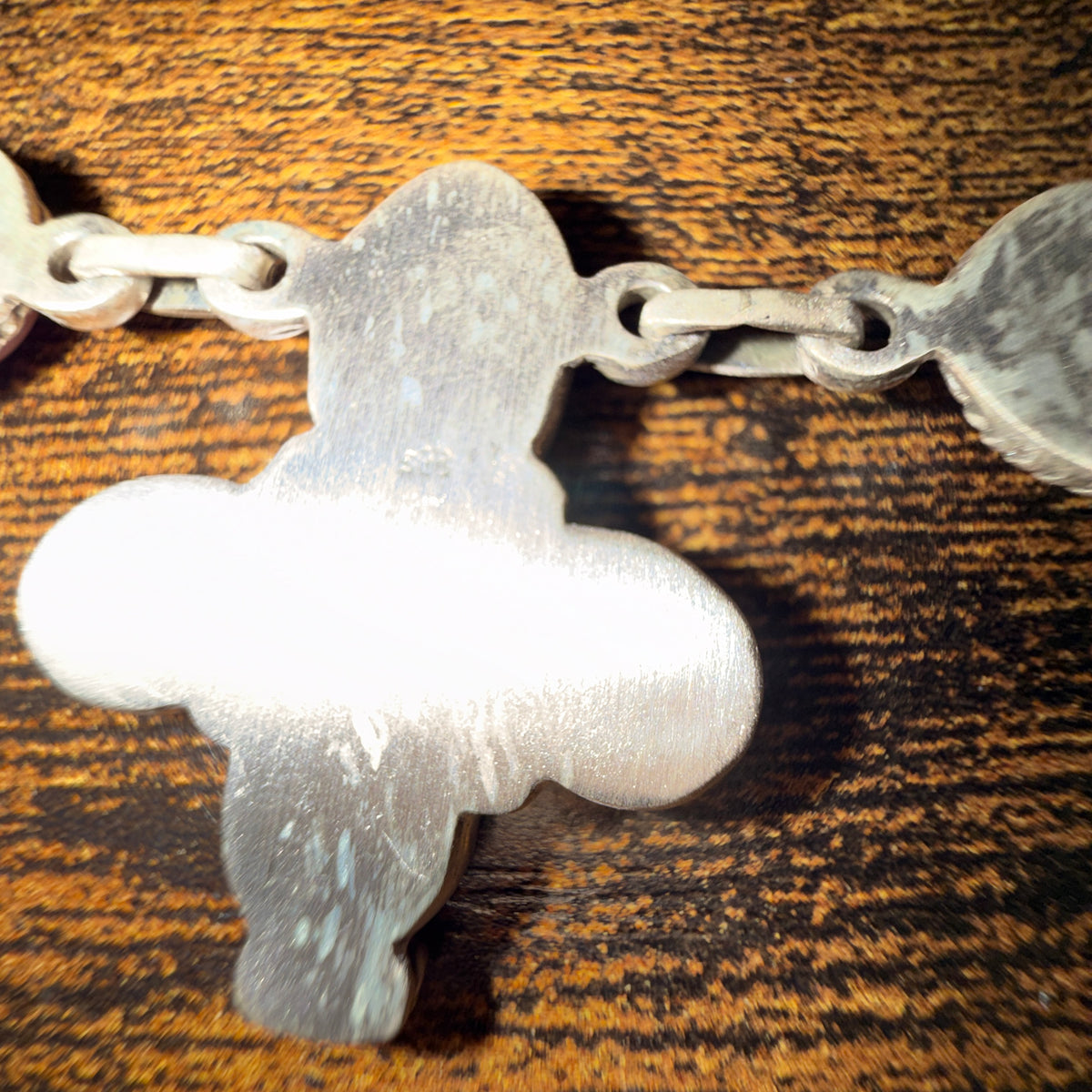 Queen Pink Conch 14 Inch Floral Choker Necklace in Sterling Silver Wild West Boho