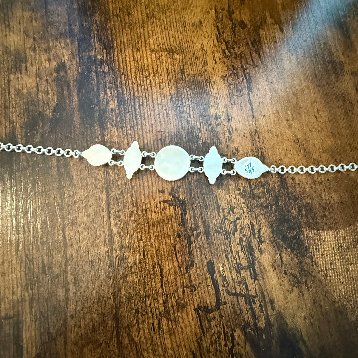 Blackjack and Golden Hills Turquoise Gemstone 16 Inch Choker Necklace Sterling Silver Wild West Boho