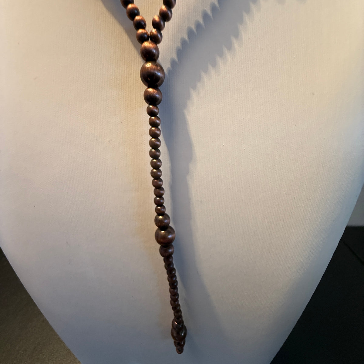 Genuine Copper Pearl Beads Necklace 20 Inch Western Elite Jewelry